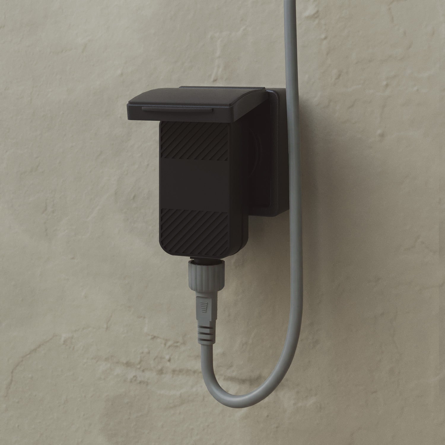 Catena luminosa 4 punti luce da esterno IP67 Grigio con spina UK - Marina4 Cherry 70 cm