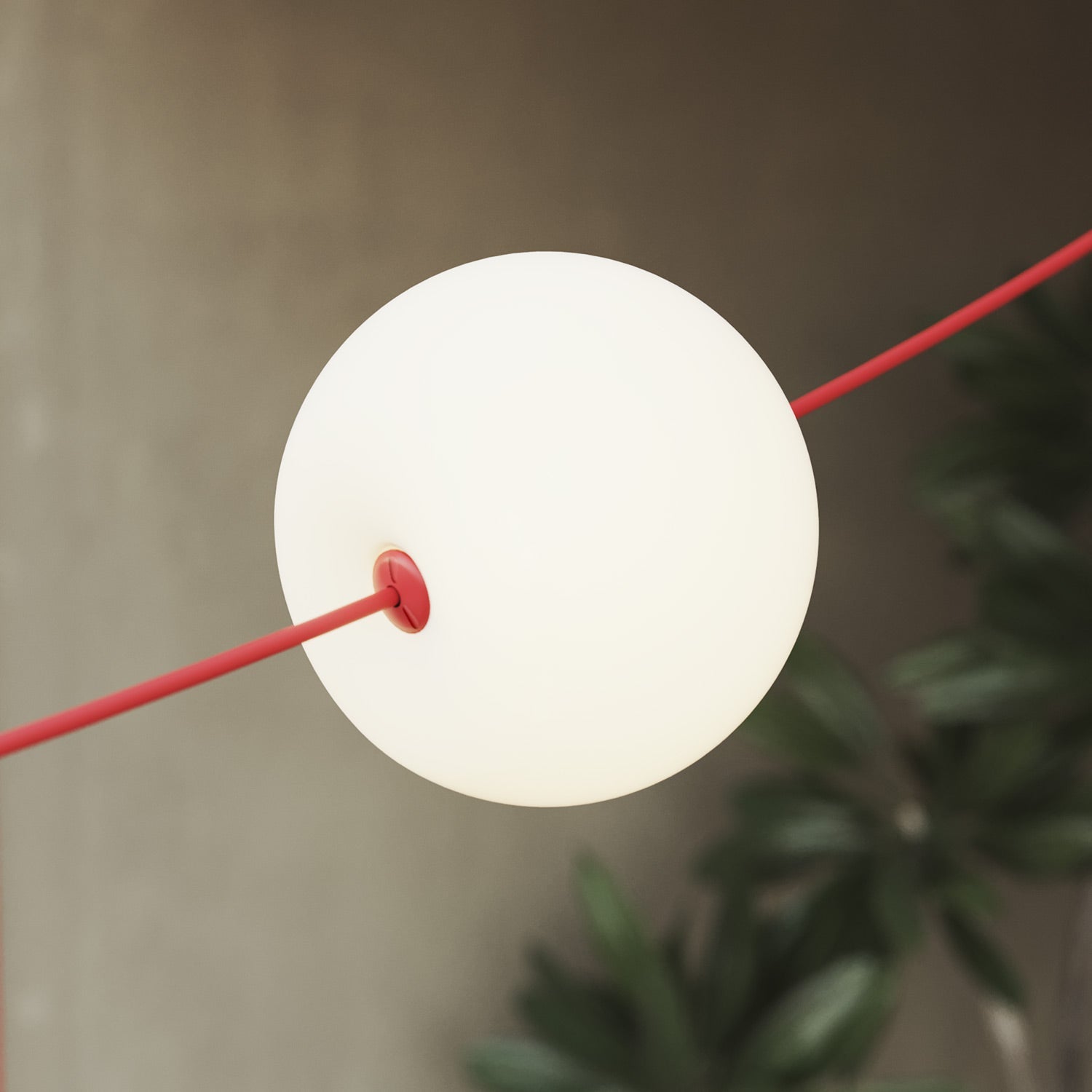 Catena luminosa 4 punti luce da esterno IP67 Rosso Stella Marina con spina UK - Marina4 Cherry 140 cm