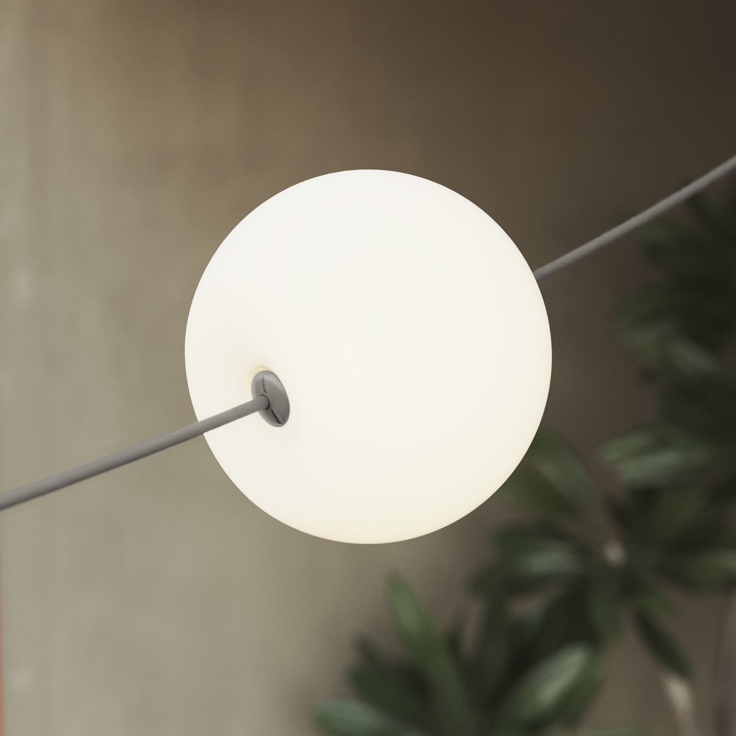 Catena luminosa 6 punti luce da esterno IP67 Grigio con spina UK - Marina6 Cherry 70 cm