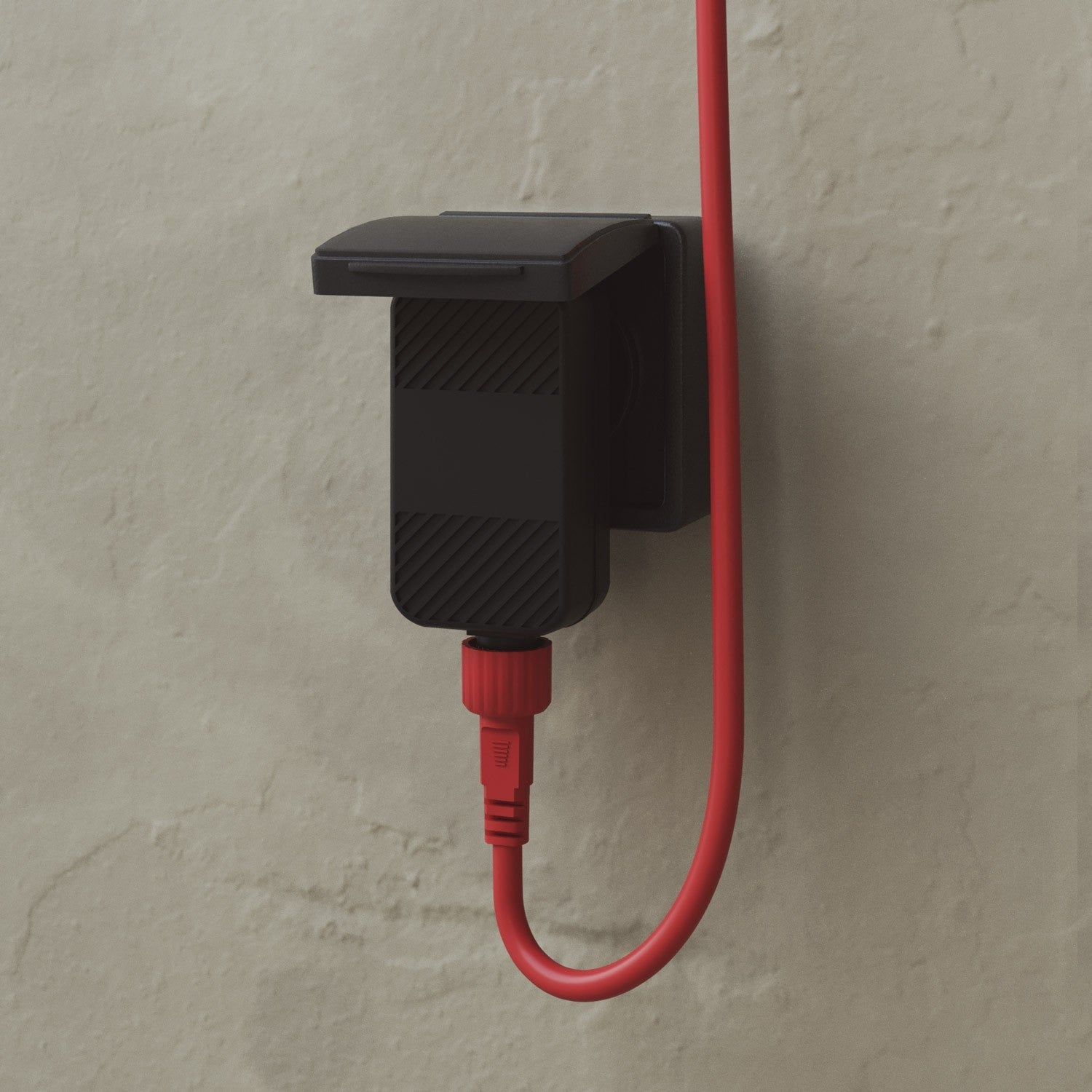 Catena luminosa 6 punti luce da esterno IP67 Rosso Stella Marina con spina UK - Marina6 Cherry 70 cm