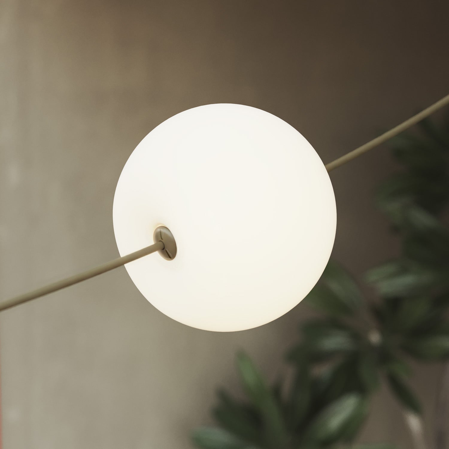 Catena luminosa 6 punti luce da esterno IP67 Verde Oliva con spina UK - Marina6 Cherry 70 cm