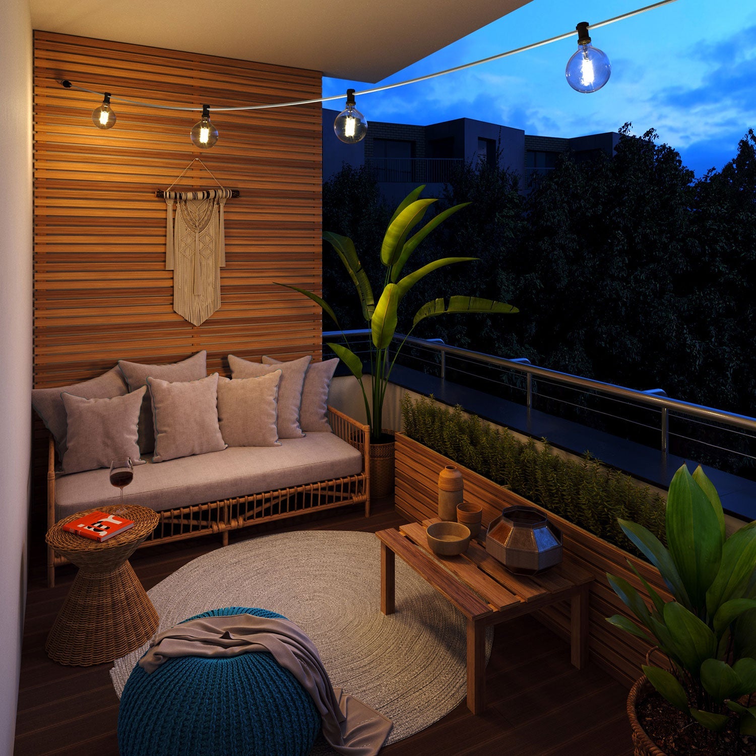 Catenaria Sistema Lumet da 12,5 m con cavo tessile CM02, 10 portalampada, gancio e spina neri