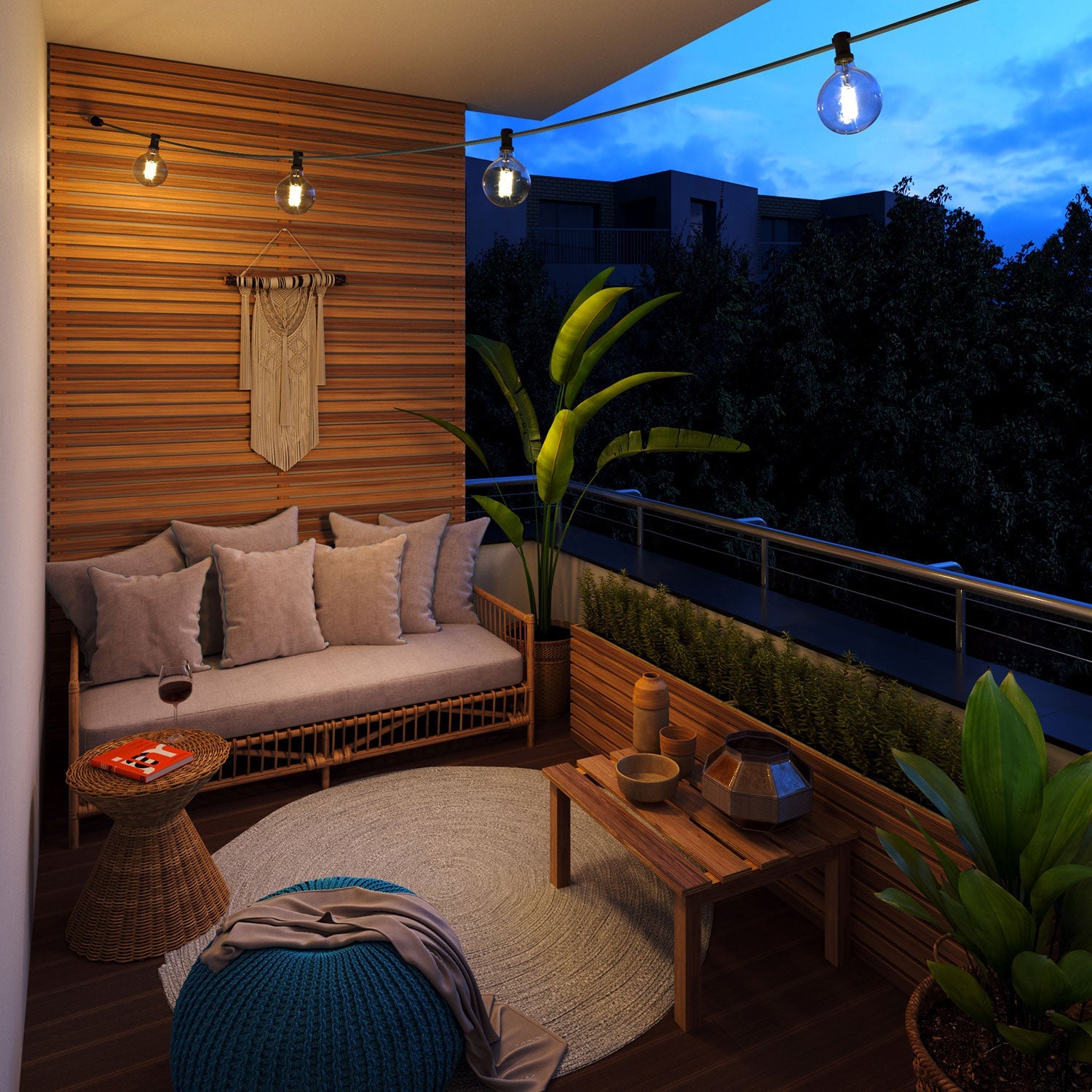 Catenaria Sistema Lumet da 7,5 m con cavo tessile CM03, 5 portalampada, gancio e spina neri