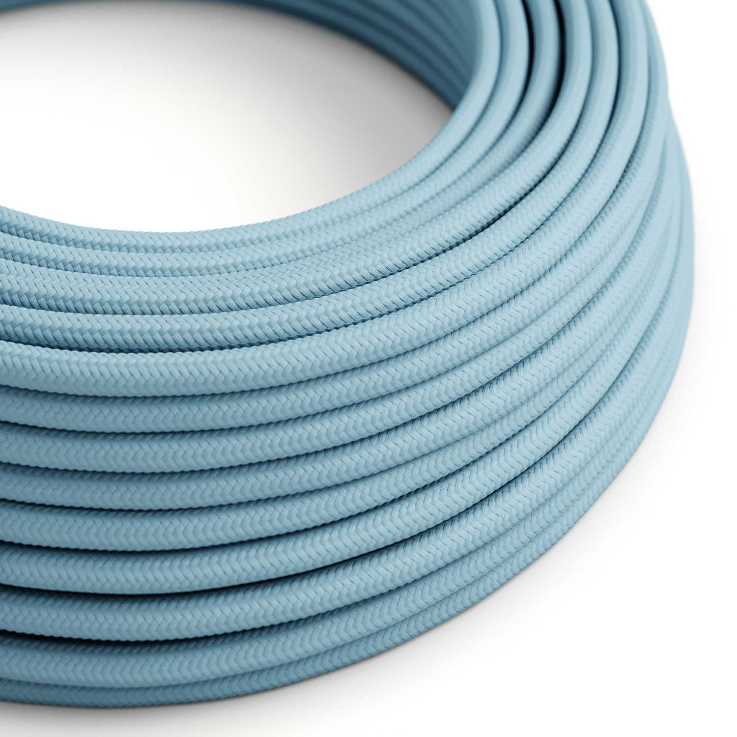 Cavo elettrico colorato Azzurro Baby - L'Originale Creative Cables, per lampade dai toni pastello - RM17 - Creative Cables