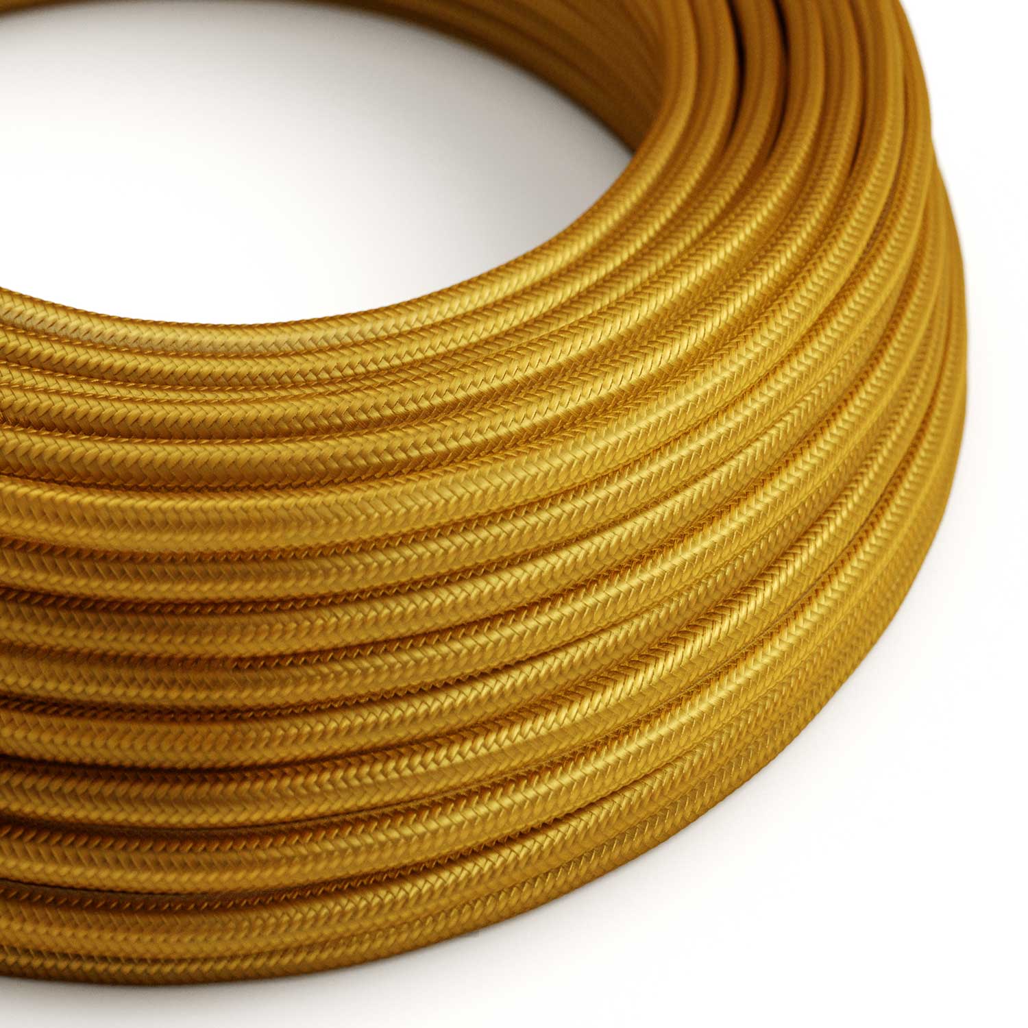 Cavo tessile Oro lucido - L'Originale Creative - Cables - RM05 rotondo 2x0,75mm / 3x0,75mm - Creative Cables