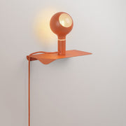 Combo Camo - Lampada con mensola e spina UK - Arancione - Creative Cables