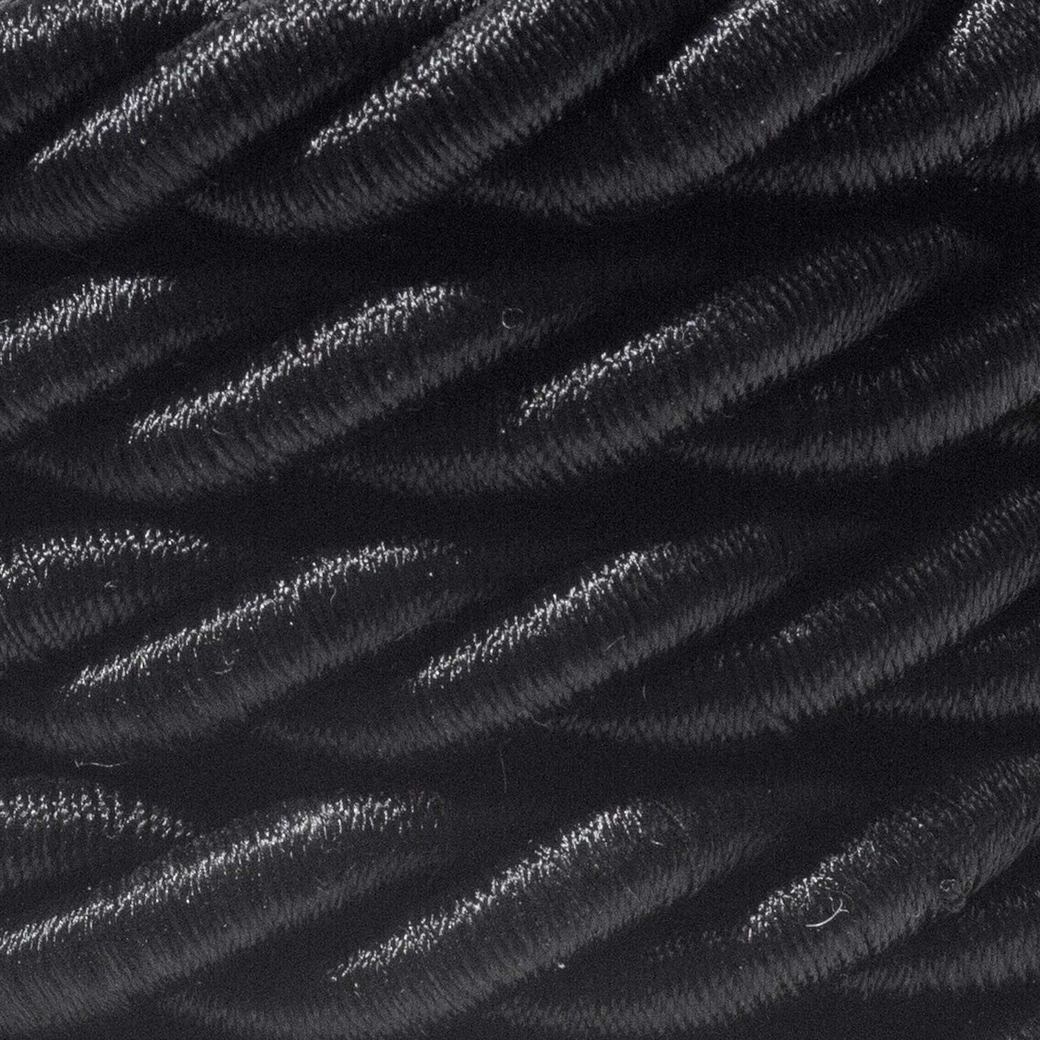 Cordone elettrico 3x0,75 rivestito in tessuto nero lucido