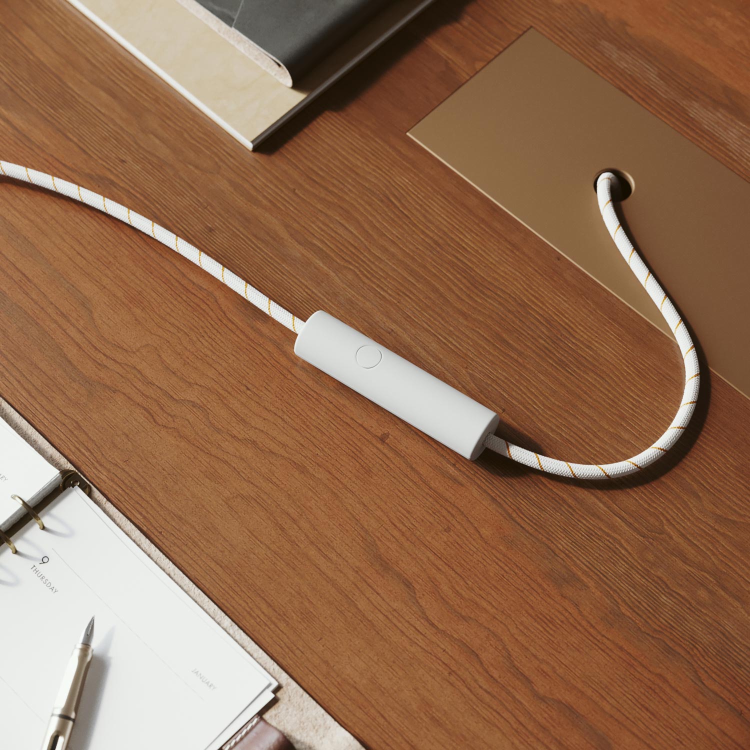 Dimmer universale a pulsante con collegamento di terra per lampadine incandescenza e led dimmerabili - Bianco