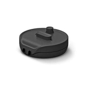 Dimmer universale rotondo con pulsante e morsetto di terra - Nero