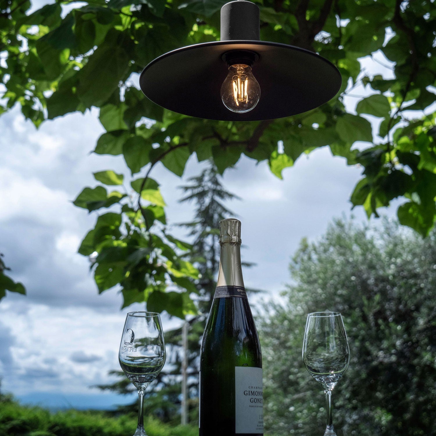 EIVA ELEGANT Kit Portalampada IP65 Outdoor in Silicone per Paralume E27 - Sistema Modulair - Nero