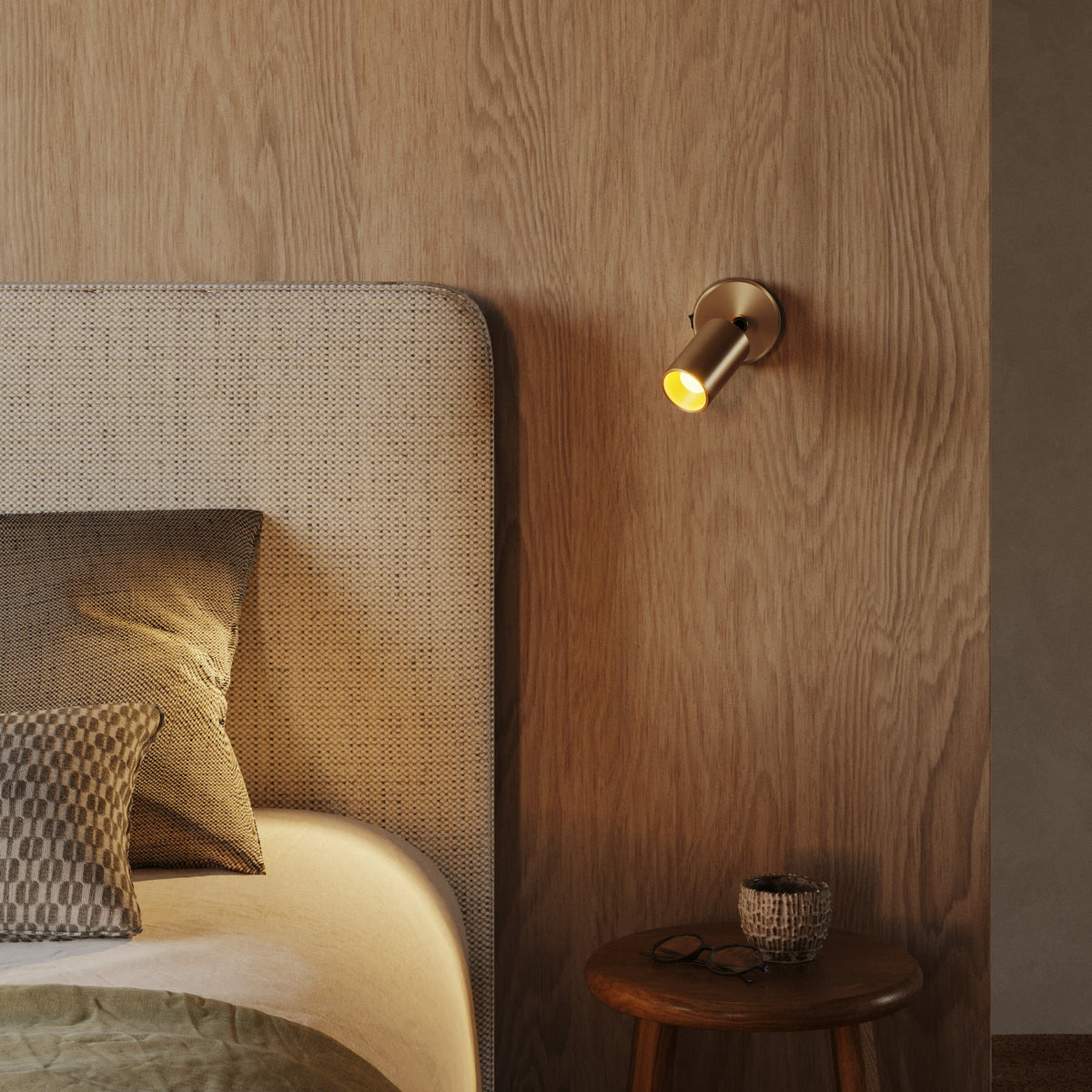 Faretto GU10 orientabile da parete o soffitto Bispot - Bronzo satinato Si Si