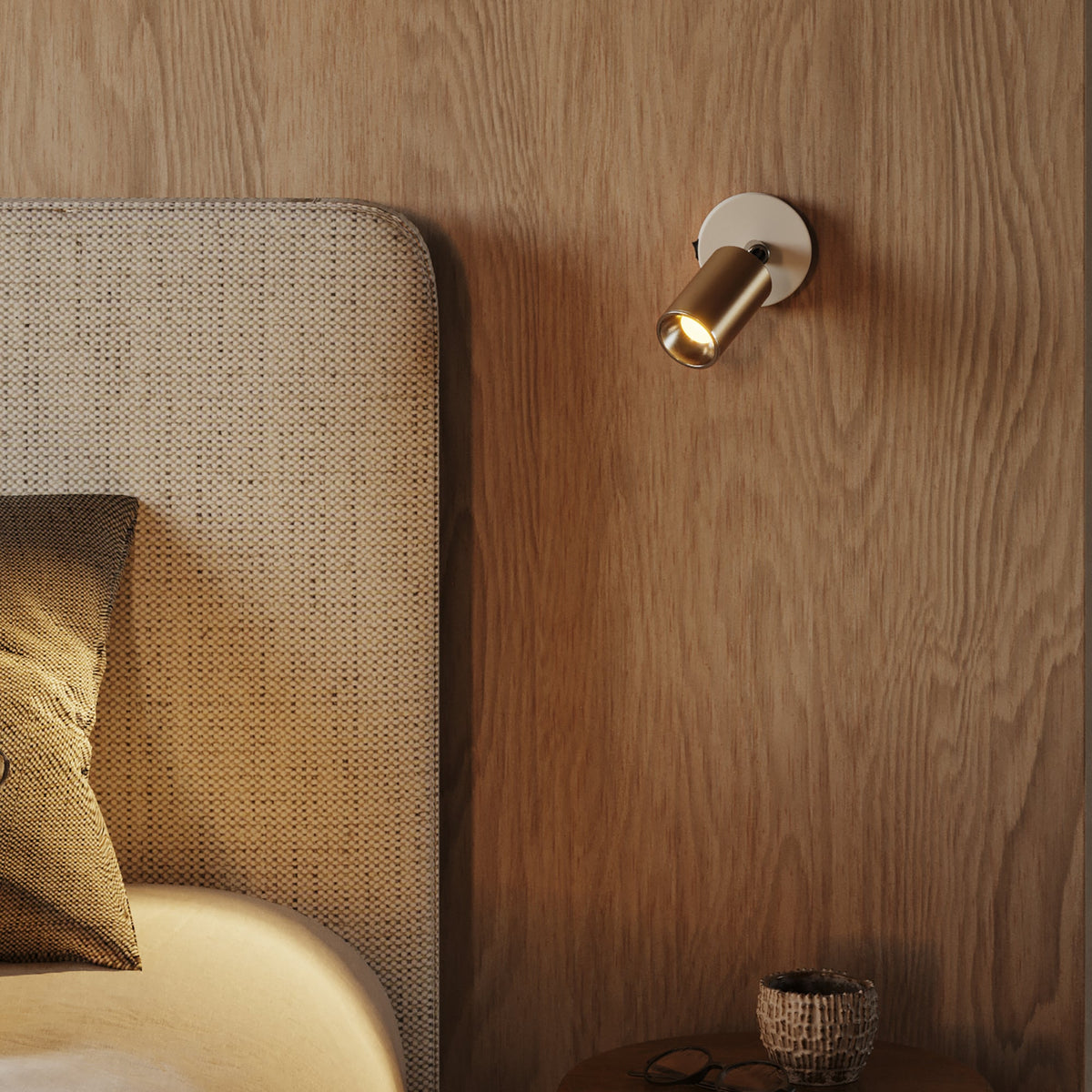 Faretto GU10 Spotlight LED Bispot - Bronzo satinato / Cromo
