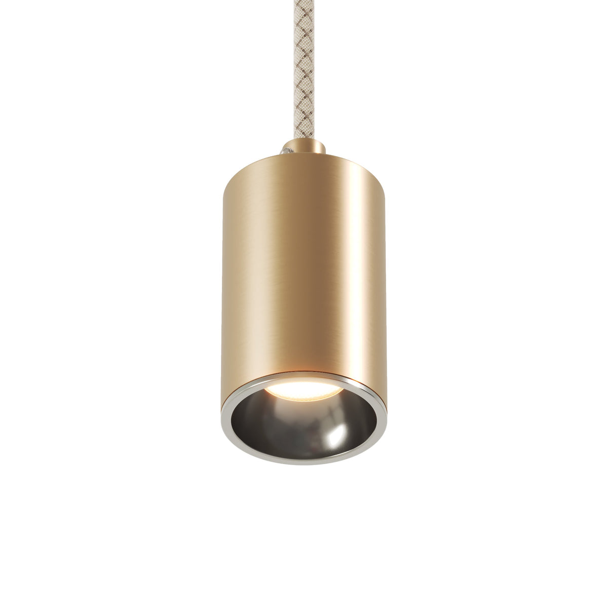 Faretto GU10 Spotlight LED Bispot - Bronzo satinato / Cromo