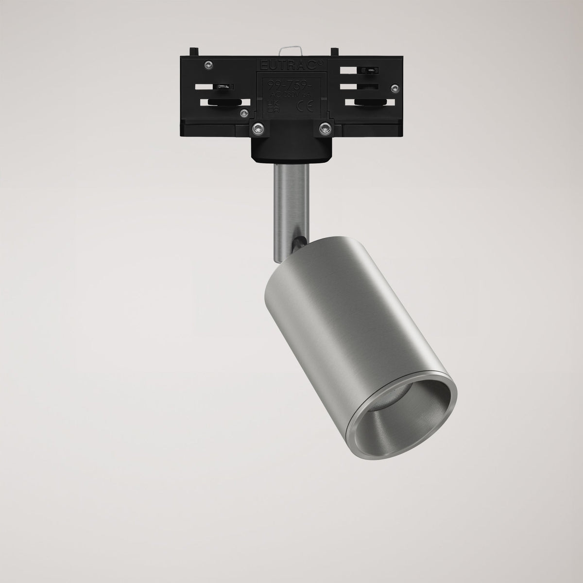 Faretto orientabile Bispot per sistema a binario - Titanio satinato - Creative Cables