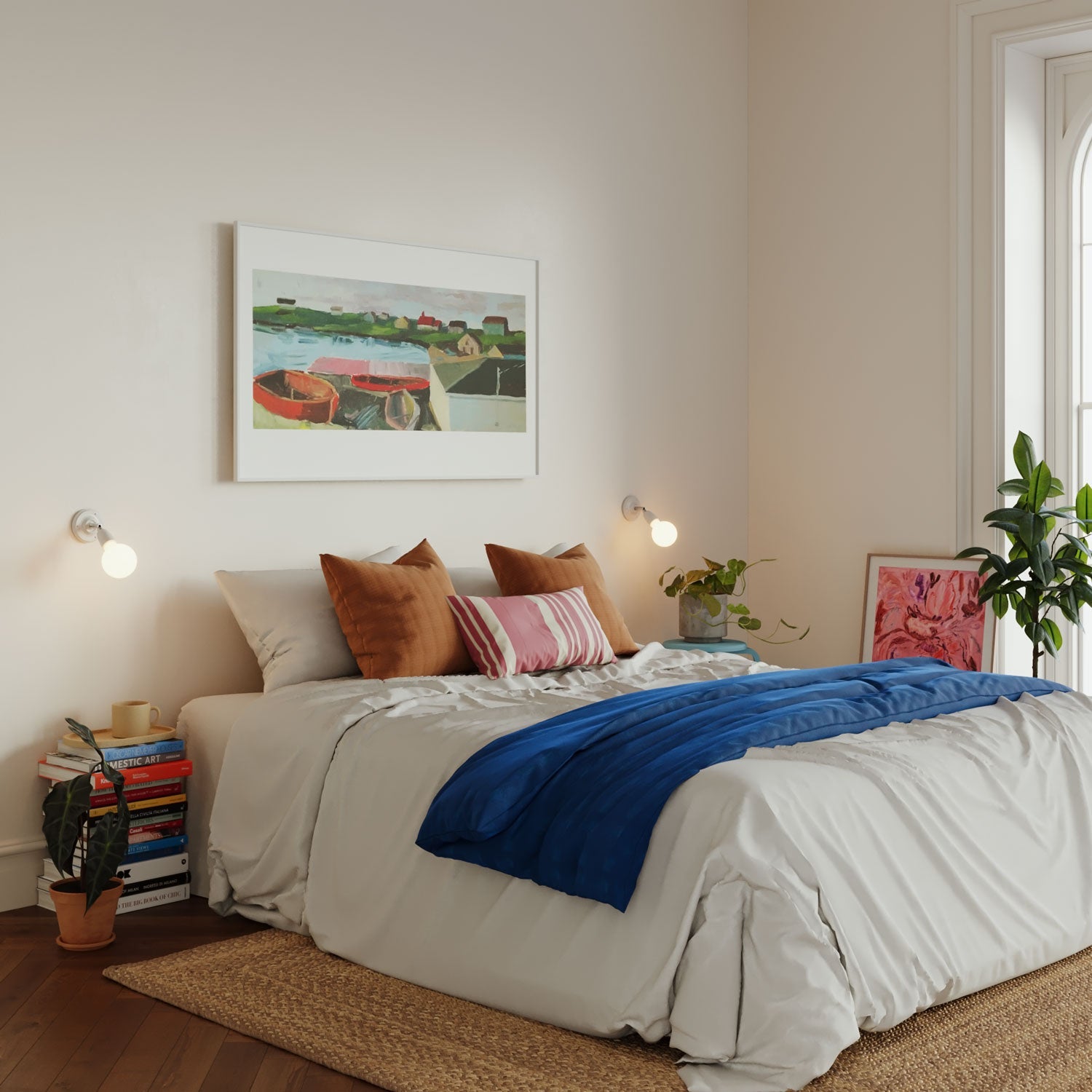 Fermaluce 90° Color, il punto luce orientabile in porcellana da parete o soffitto - Bianco