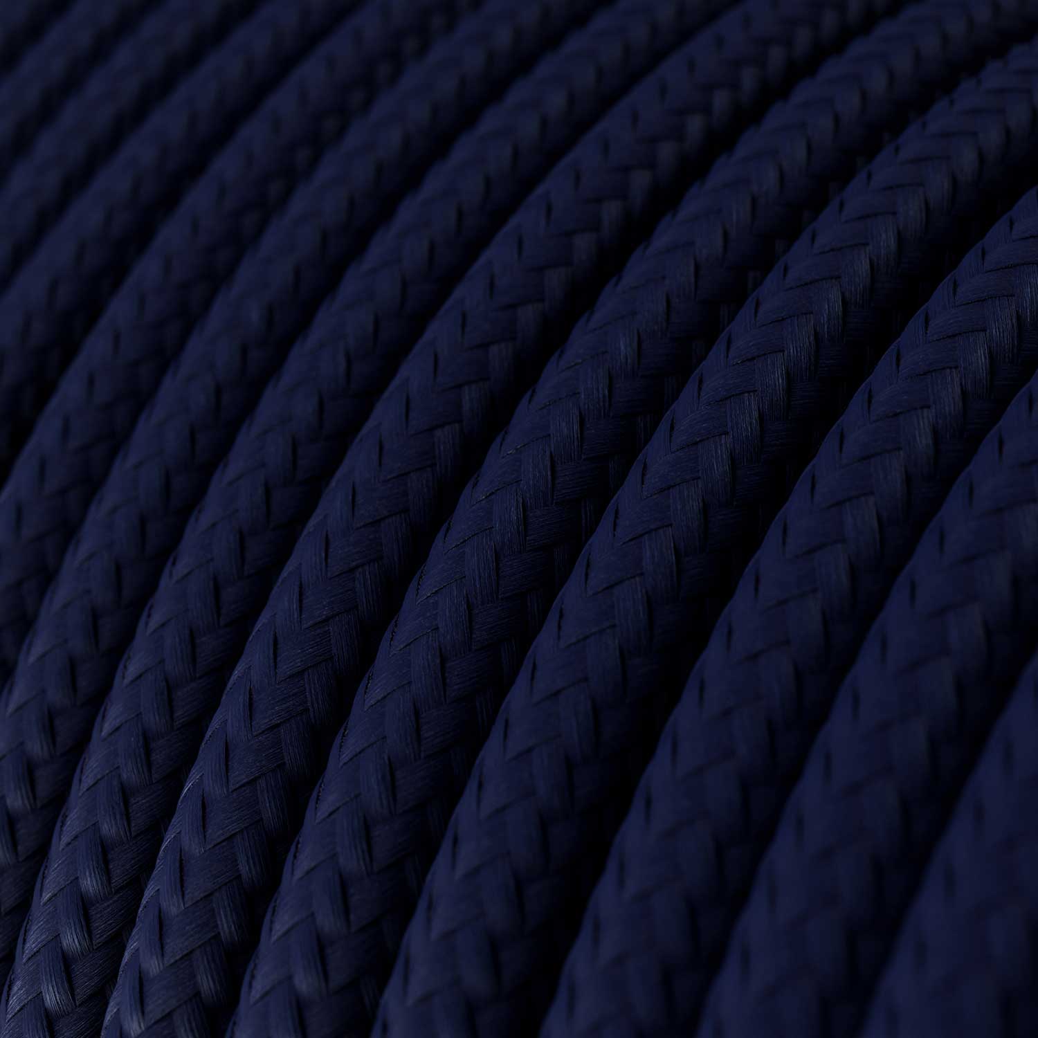 Filo elettrico colorato tessile Blu Profondo - L'Originale Creative Cables, perfetto per decorazioni luminose uniche - RM20 - Creative Cables