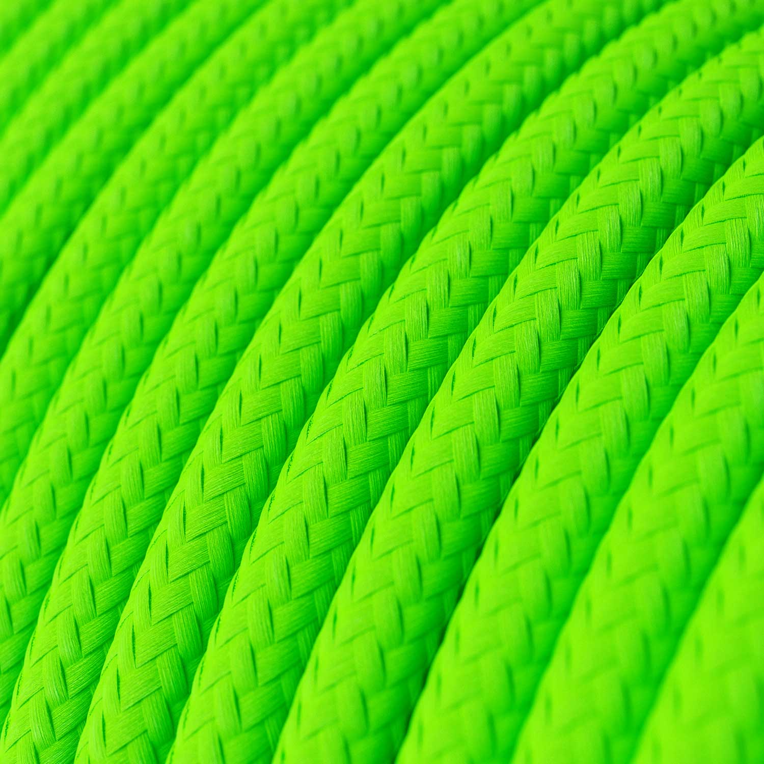 Filo elettrico ricoperto Verde Fluo - L'Originale Creative Cables, perfetto per decorazioni luminose uniche - RF06
