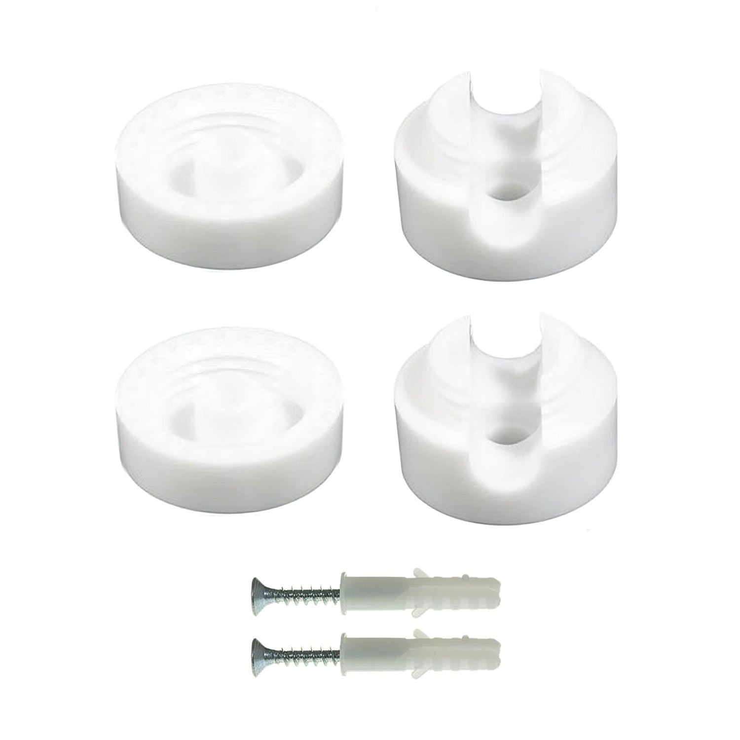 Fissaggio a parete passacavo universale per cavo tessile per illuminazione 2x0,75 e 3x0,75 - Bianco