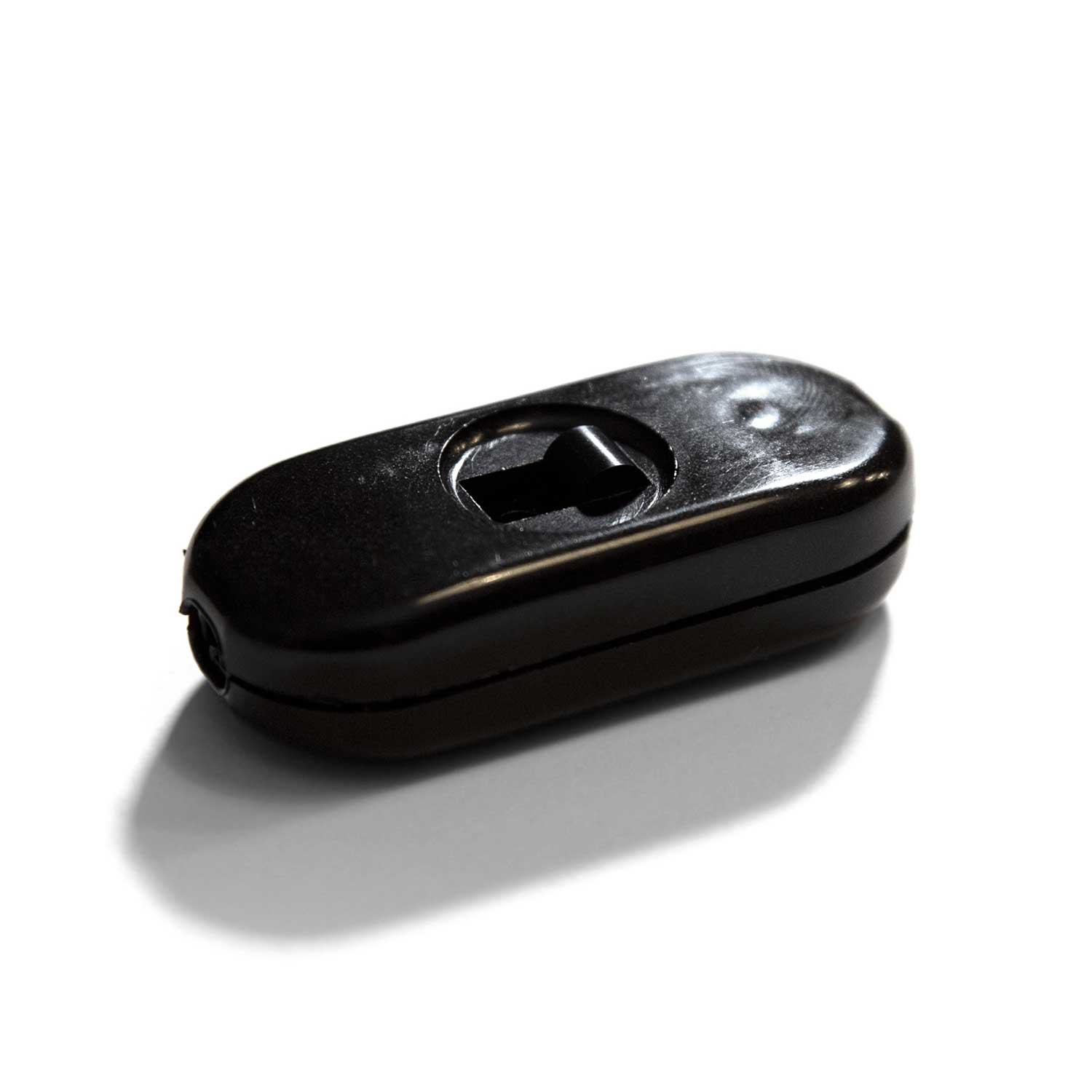 Interruttore Rompifilo Unipolare a cursore Nero - Design by Achille Castiglioni