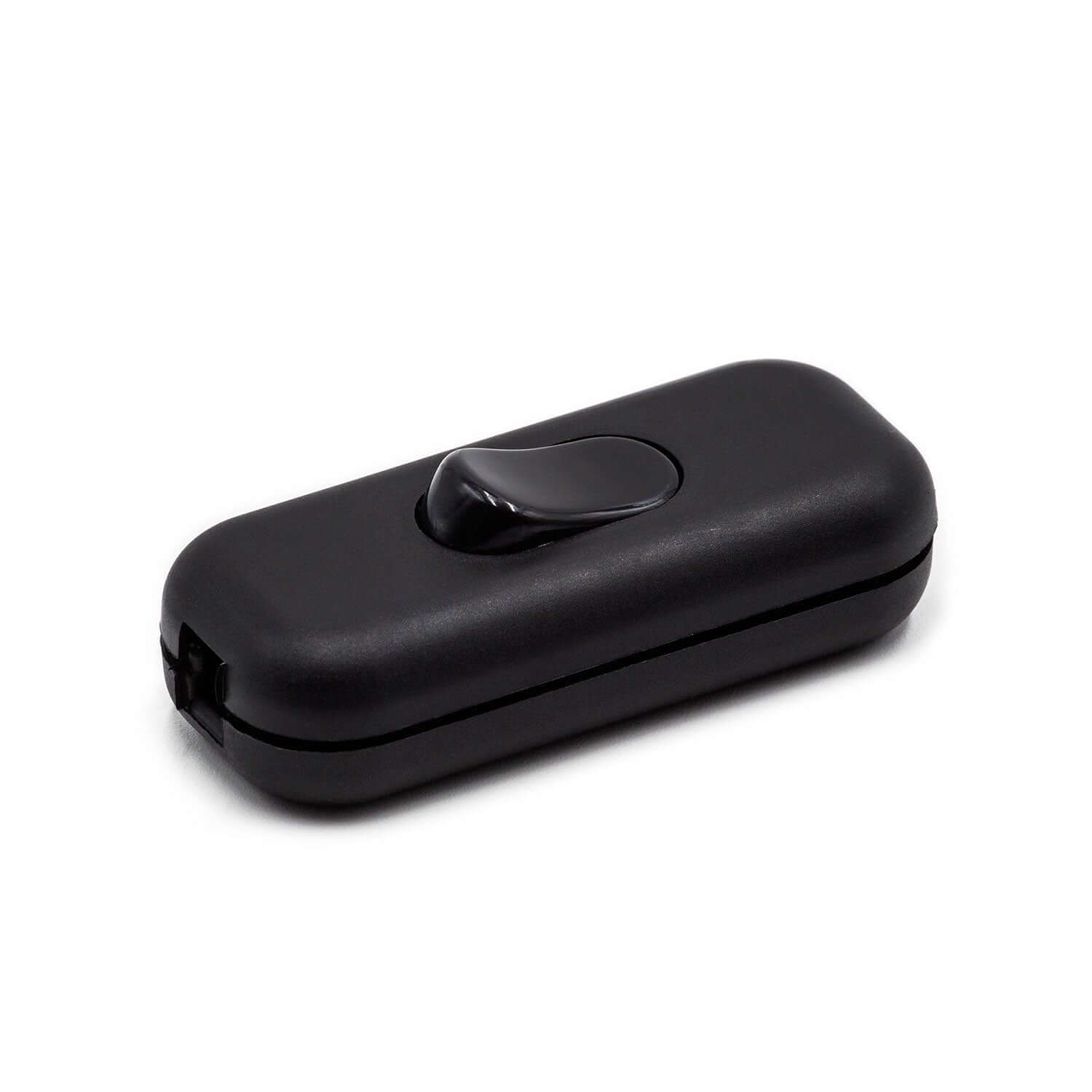 Interruttore unipolare infracavo con morsetto di terra - Nero - Creative Cables