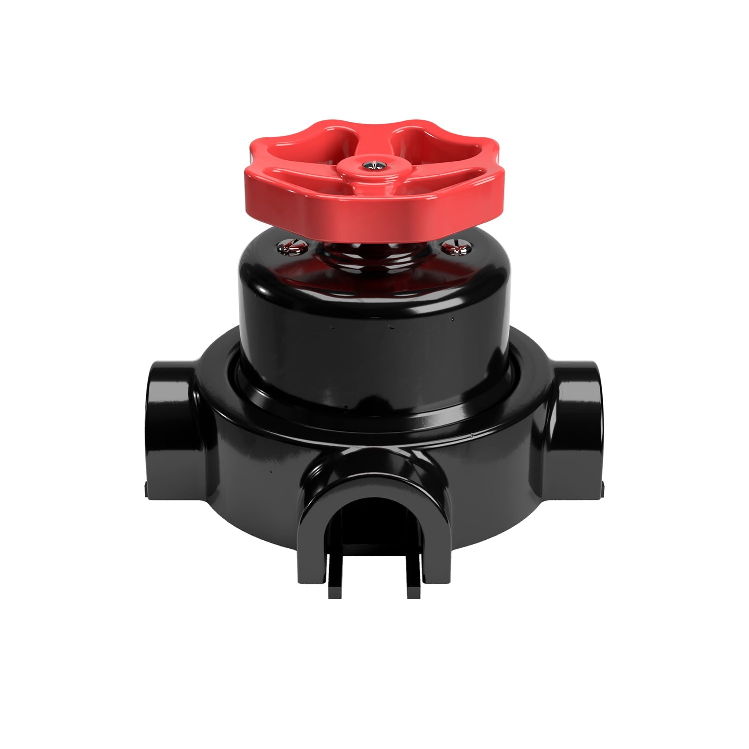 Kit interruttore/deviatore con manopola e base per Creative-Tubes in porcellana nera Rosso 3