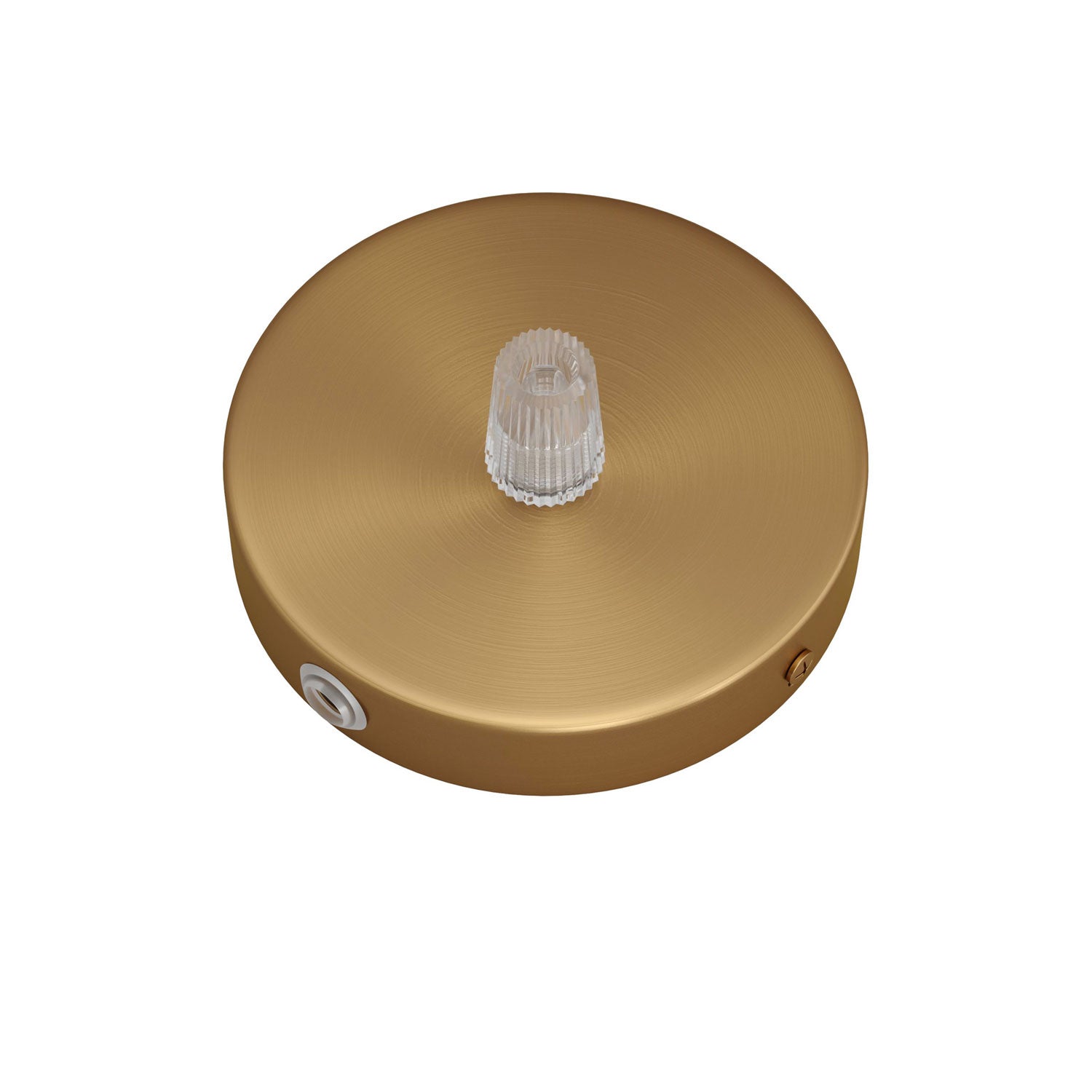 Kit Mini rosone cilindrico in metallo a 1 foro centrale e 4 fori laterali - Bronzo satinato Conico