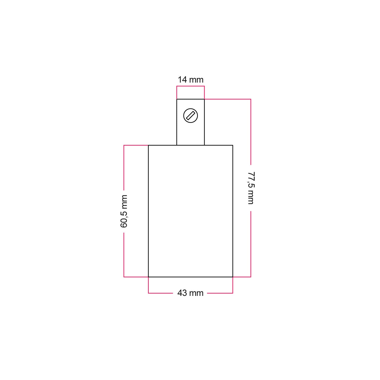 Kit portalampada E27 cilindrico in metallo - Bronzo satinato Cilindrico