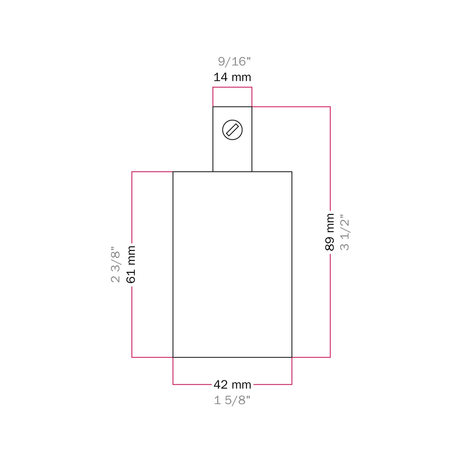 Kit portalampada E27 cilindrico in metallo - Nero perla Cilindrico