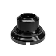 Kit presa a muro di tipo francese e base in porcellana - Nero