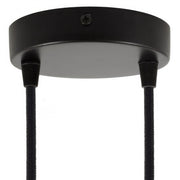 Kit rosone cilindrico in metallo a 2 fori - Nero Conico