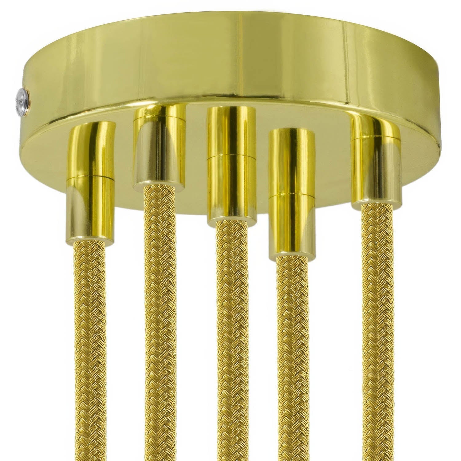 Kit rosone cilindrico in metallo a 5 fori - Ottone Cilindrico