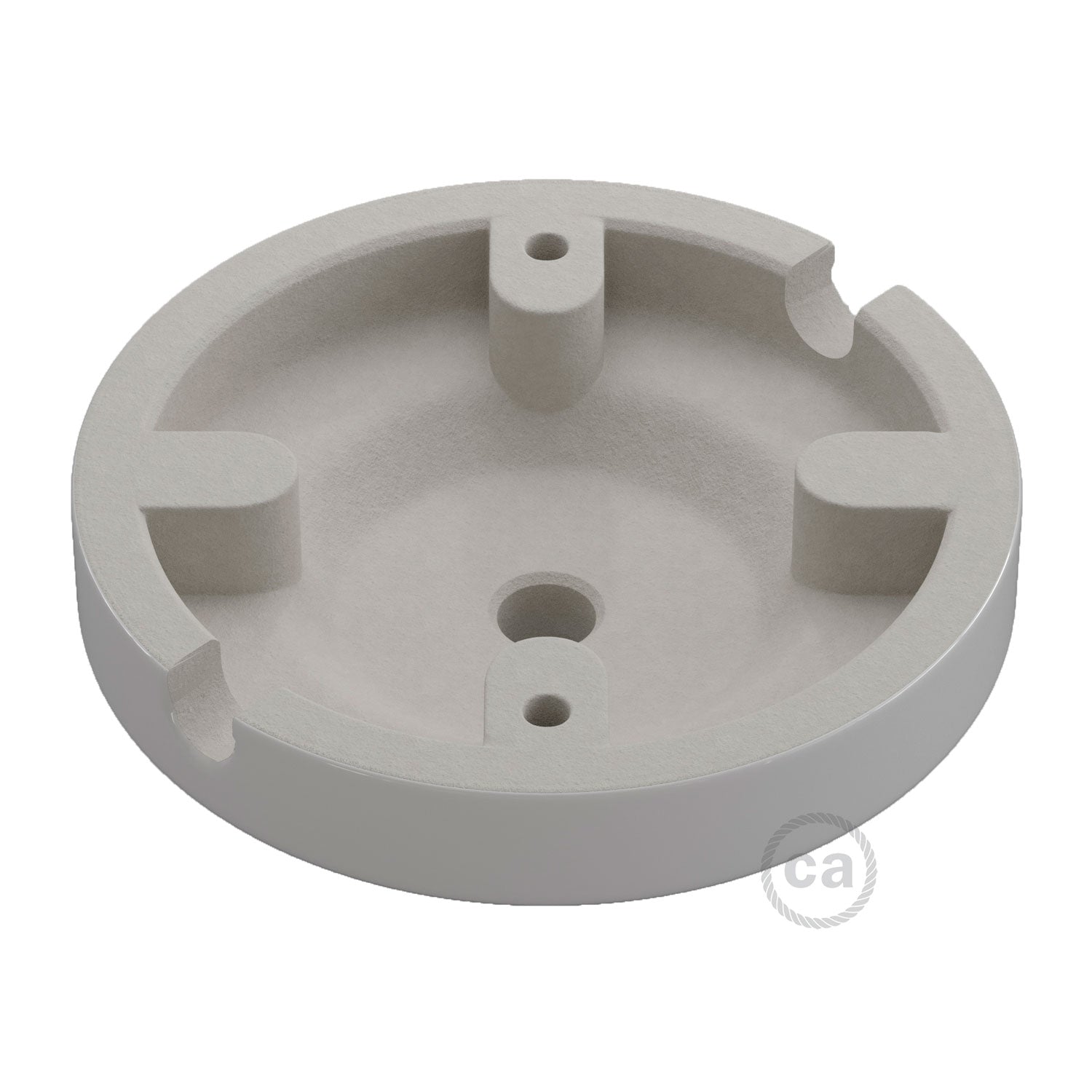 Kit rosone Minimal in porcellana - Bianco