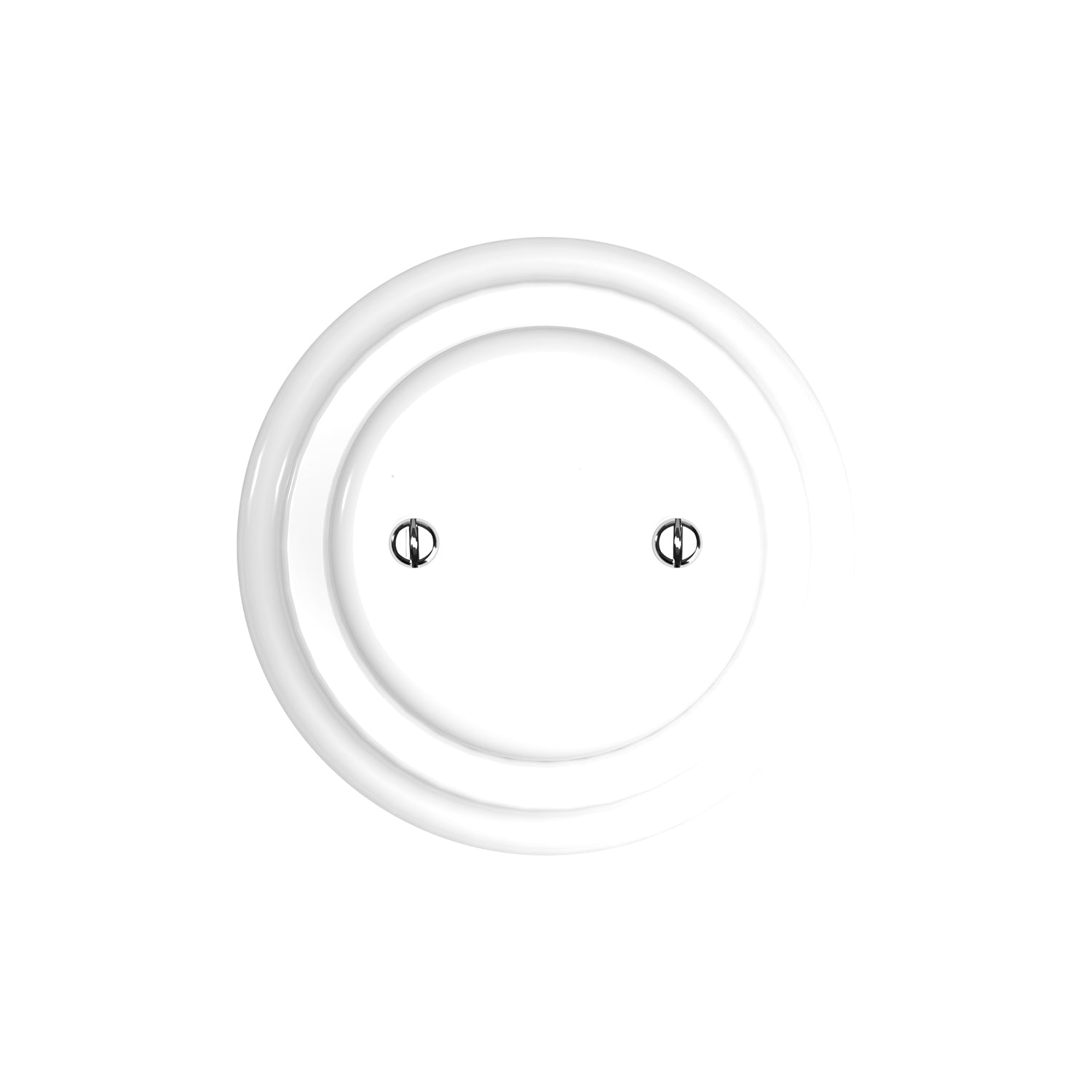 Kit scatola di derivazione e base in porcellana - Bianco