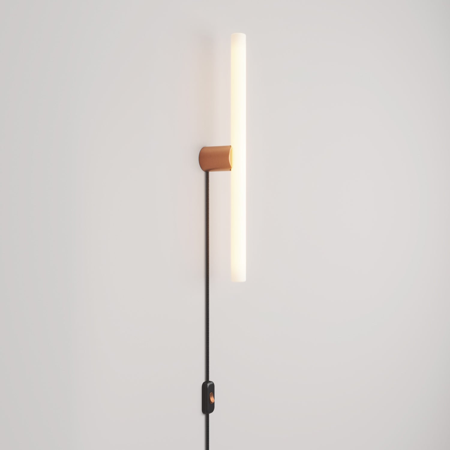Metal lamp with S14d socket and UK plug - Brushed copper – Creative Cables
