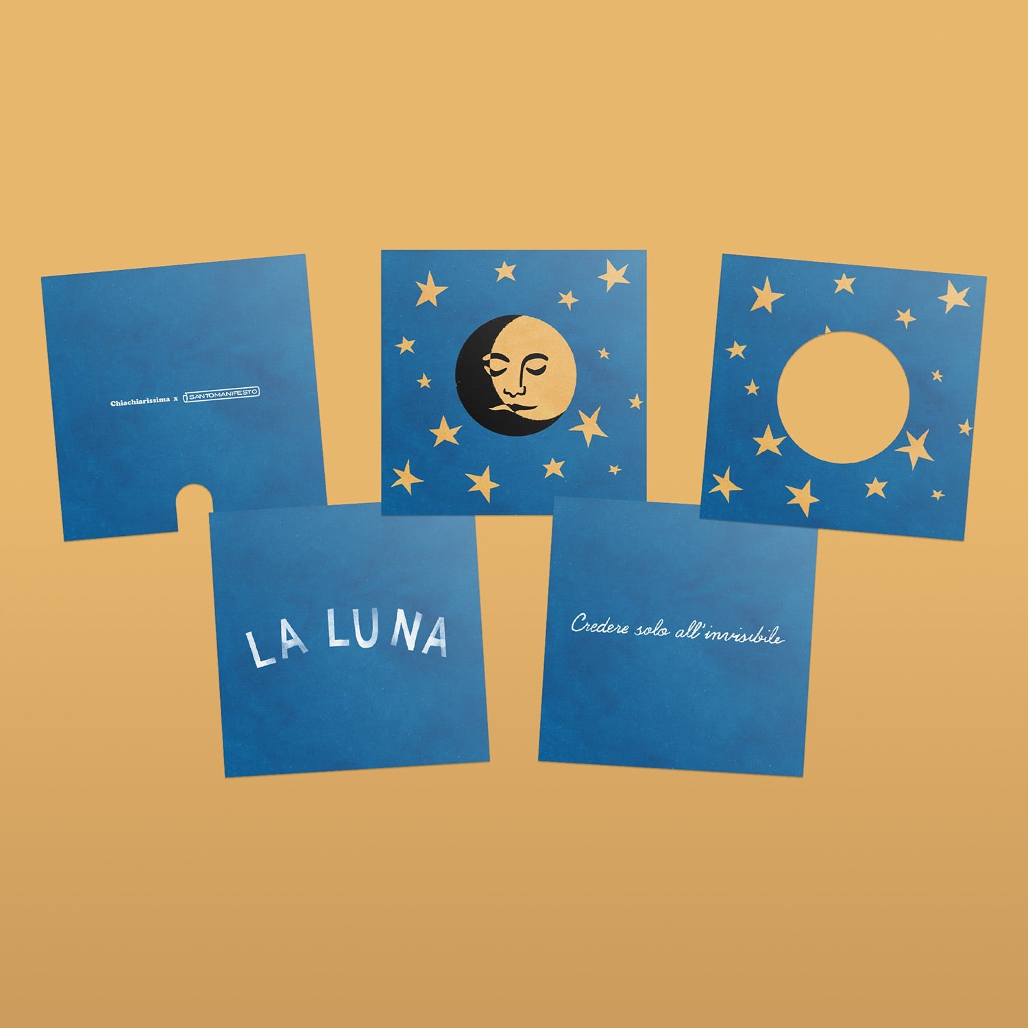 Lampada da tavolo Cubetto "La luna" con spina inglese e lampadina Ghost - Santomanifesto