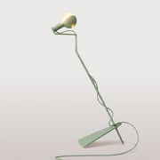 Lampada da terra inclinabile con lampadina LED G125 verniciata e spina UK - Mario Talia - Verde
