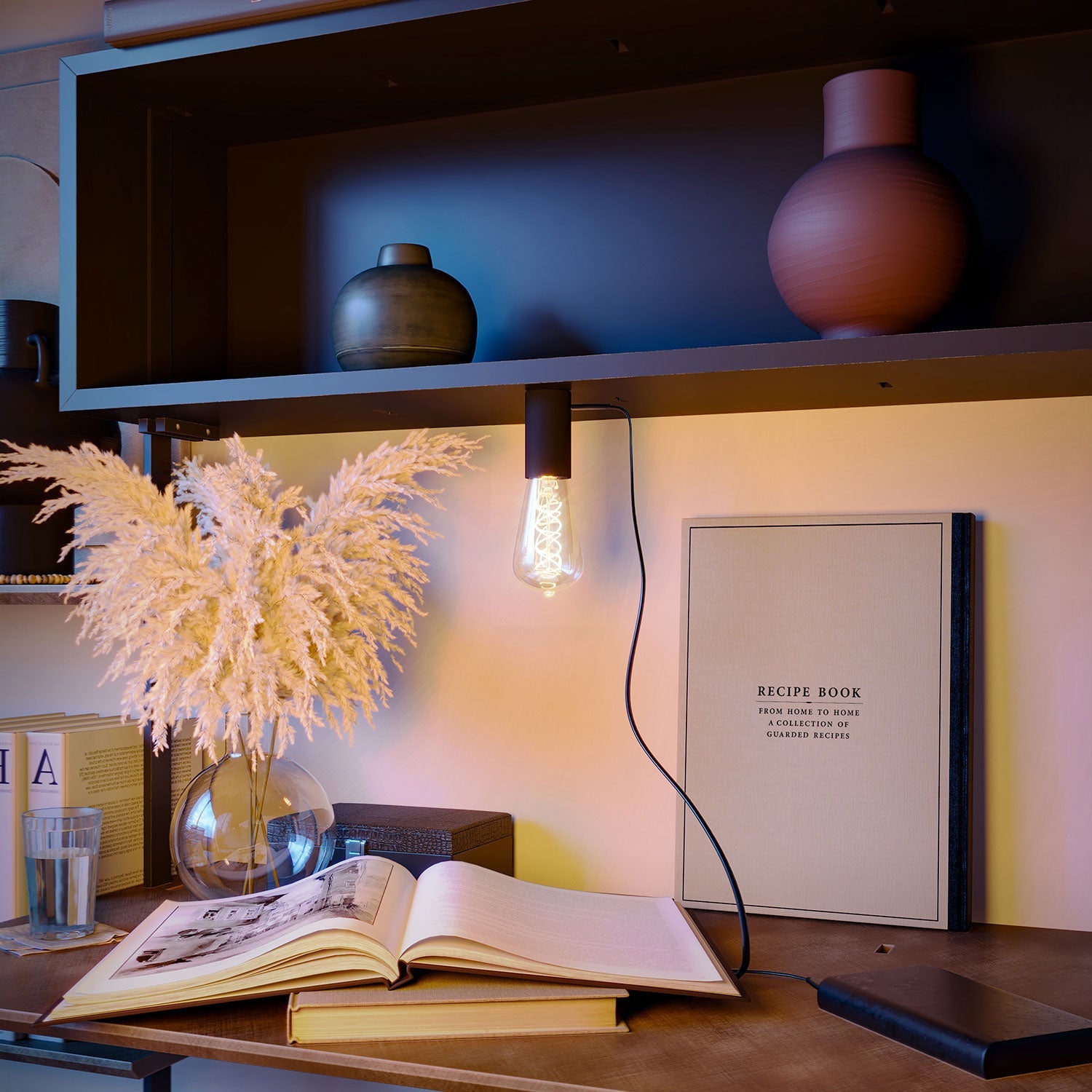 Lampada portatile in confezione regalo SI! a 5 volt - Nero