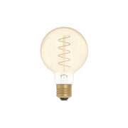 Lampadina LED Dorata Carbon Line filamento a spirale Globo G80 4W 250Lm E27 1800K Dimmerabile - C05