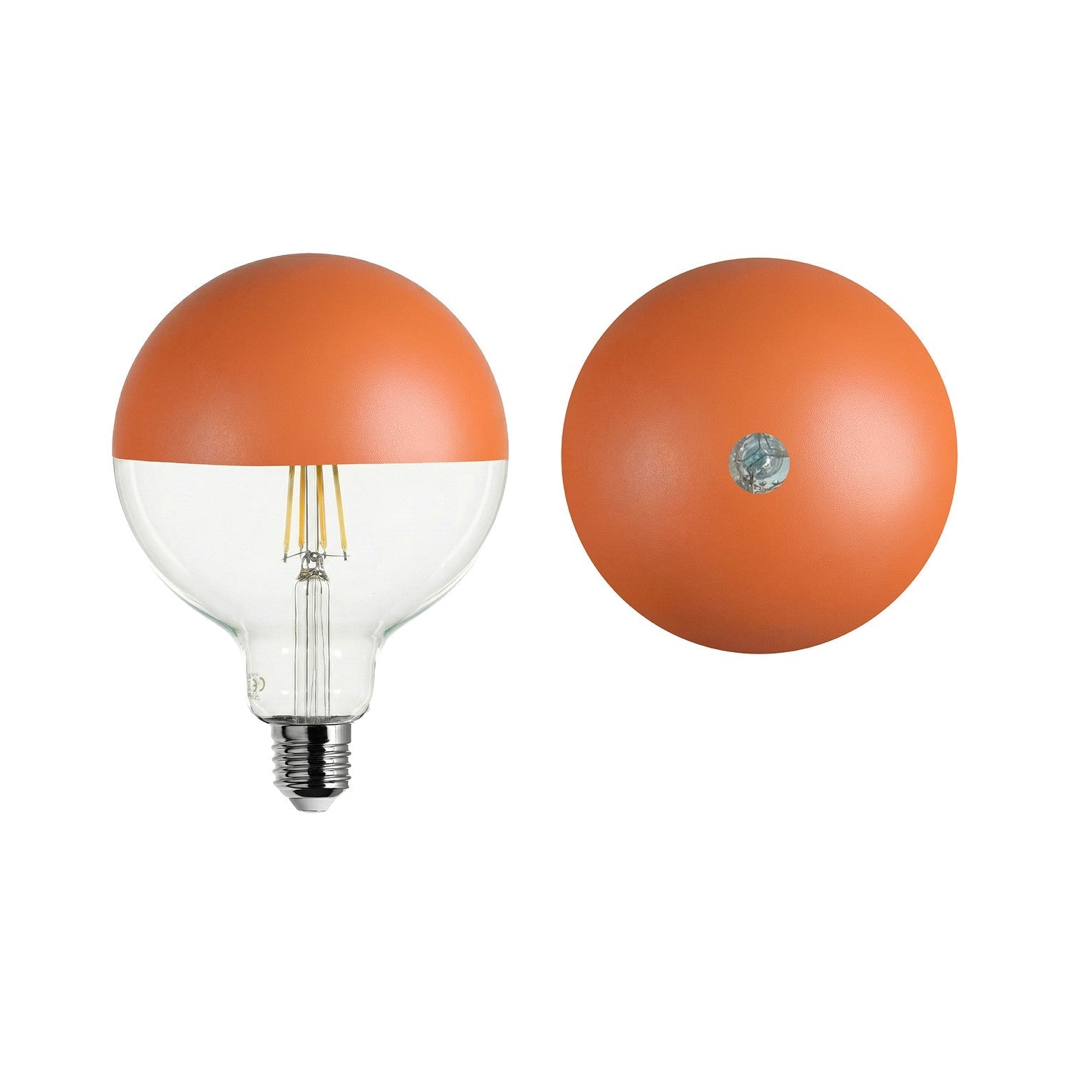 Lampadina LED Maria G125 4,8W 806Lm E27 2700K Dimmerabile - Arancione