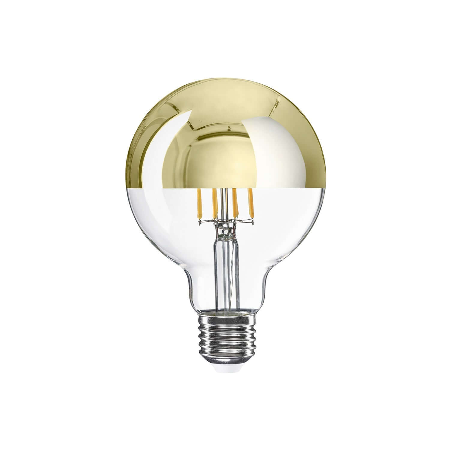 Lampadina LED Mezza Sfera Oro Globo G95 7W 650Lm E27 2700K Dimmerabile - A14 - Creative Cables
