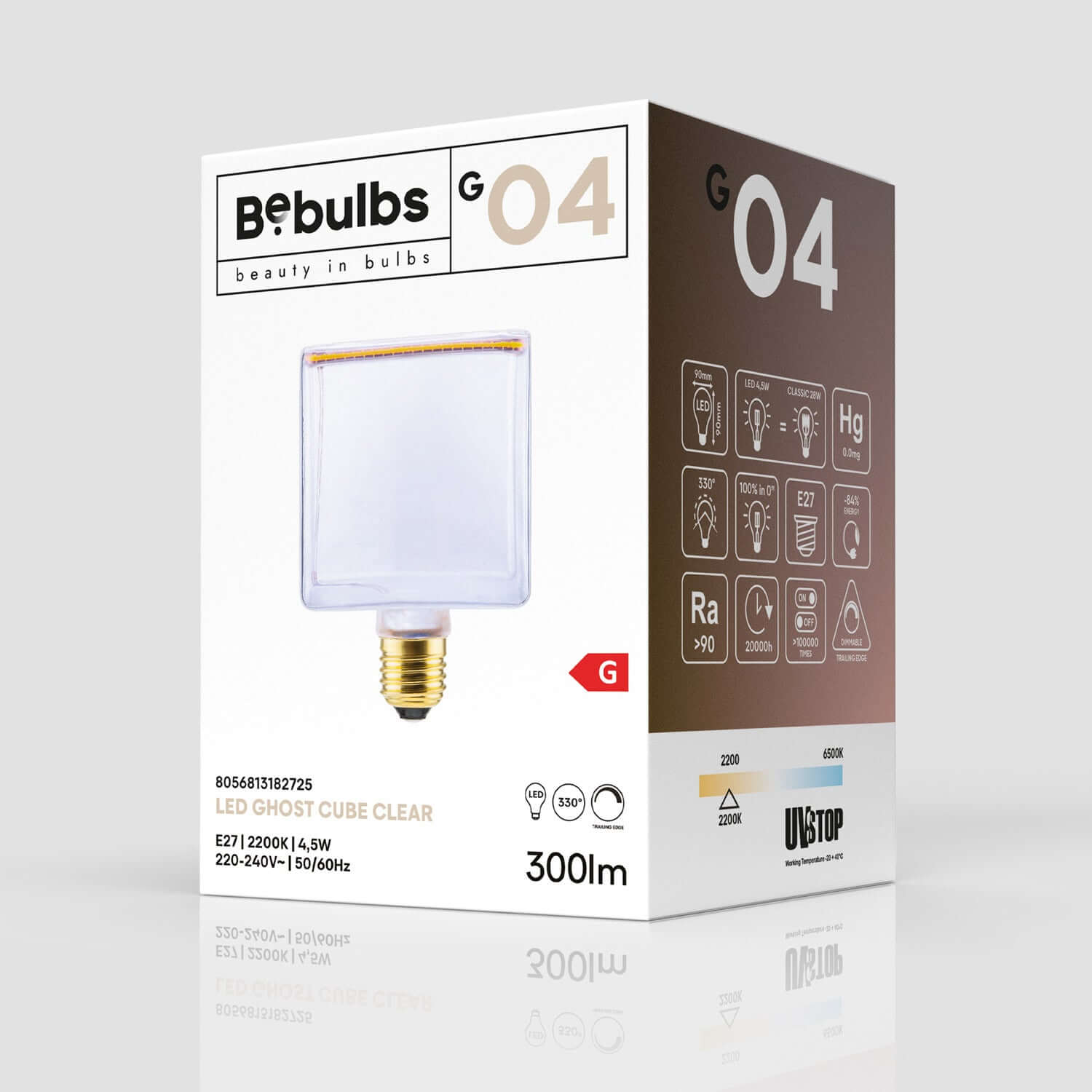 Design LED light bulb, transparent and dimmable – Creative Cables