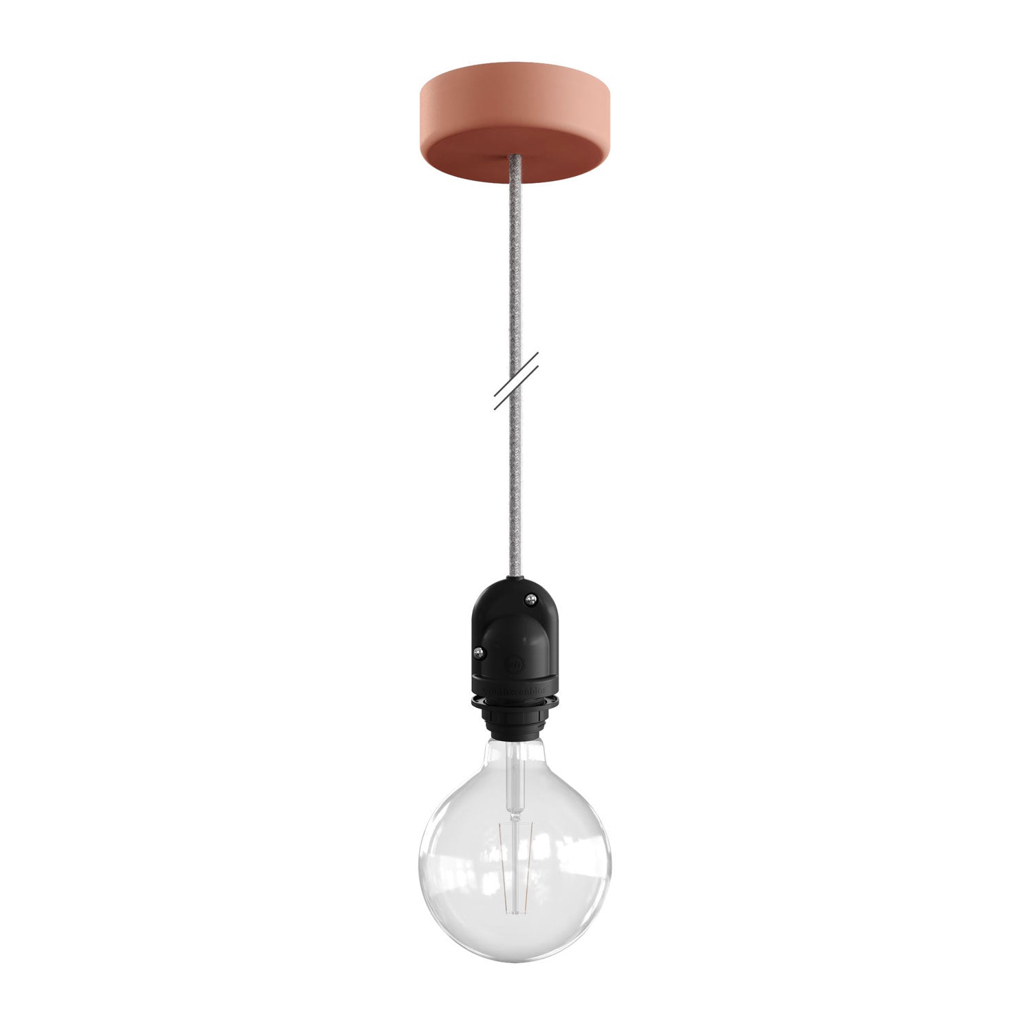 Modulair Outdoor lamp for waterproof lampshade - Salmon – Creative Cables