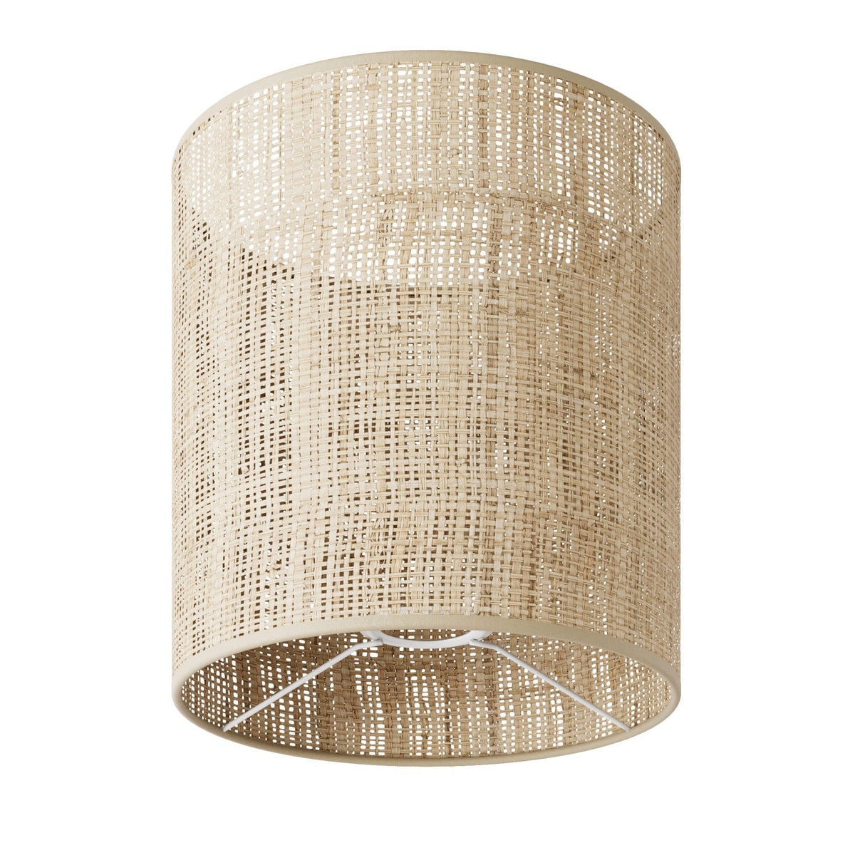 Cylinder Lampshade in natural raphia – Creative Cables