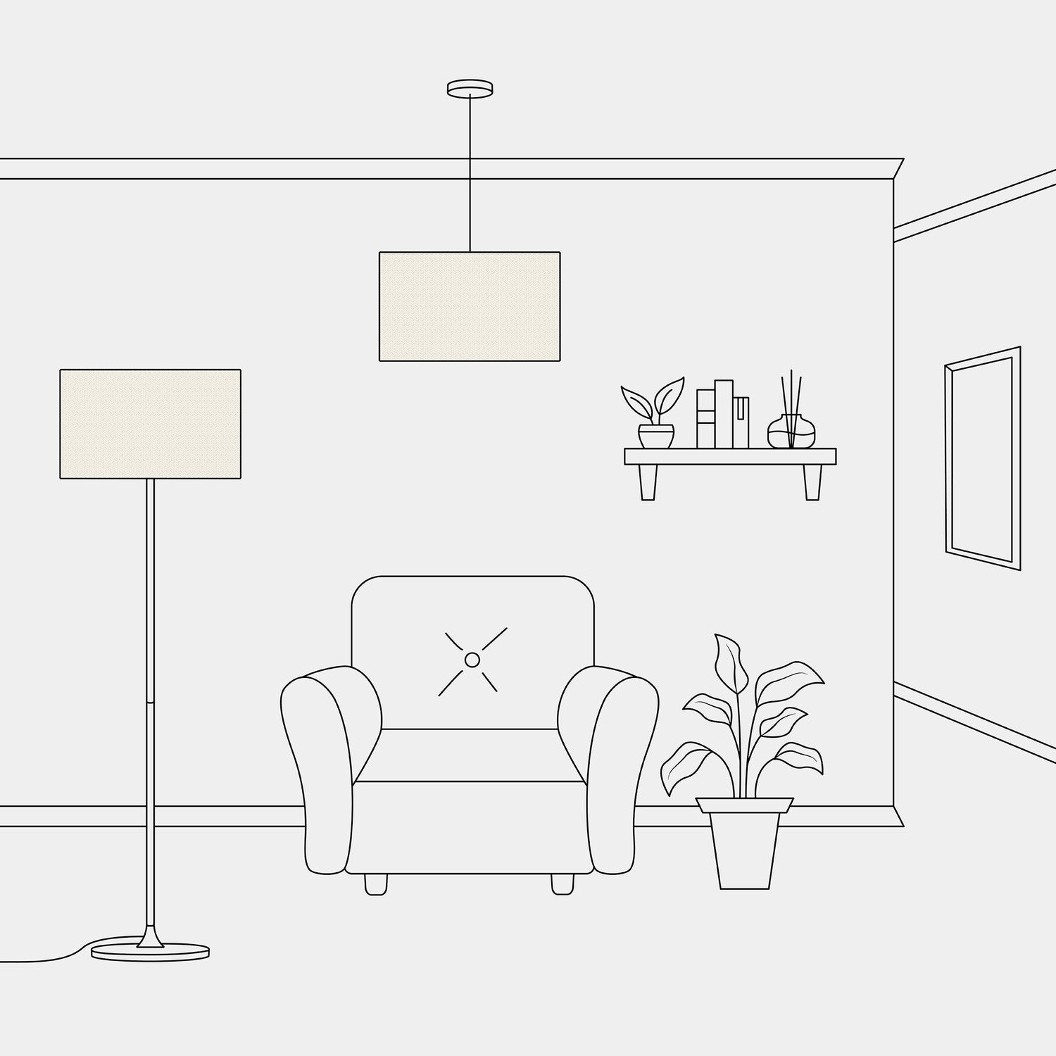 Paralume Cilindro XL in tessuto con attacco E27 - Made in Italy - Juta Chiara