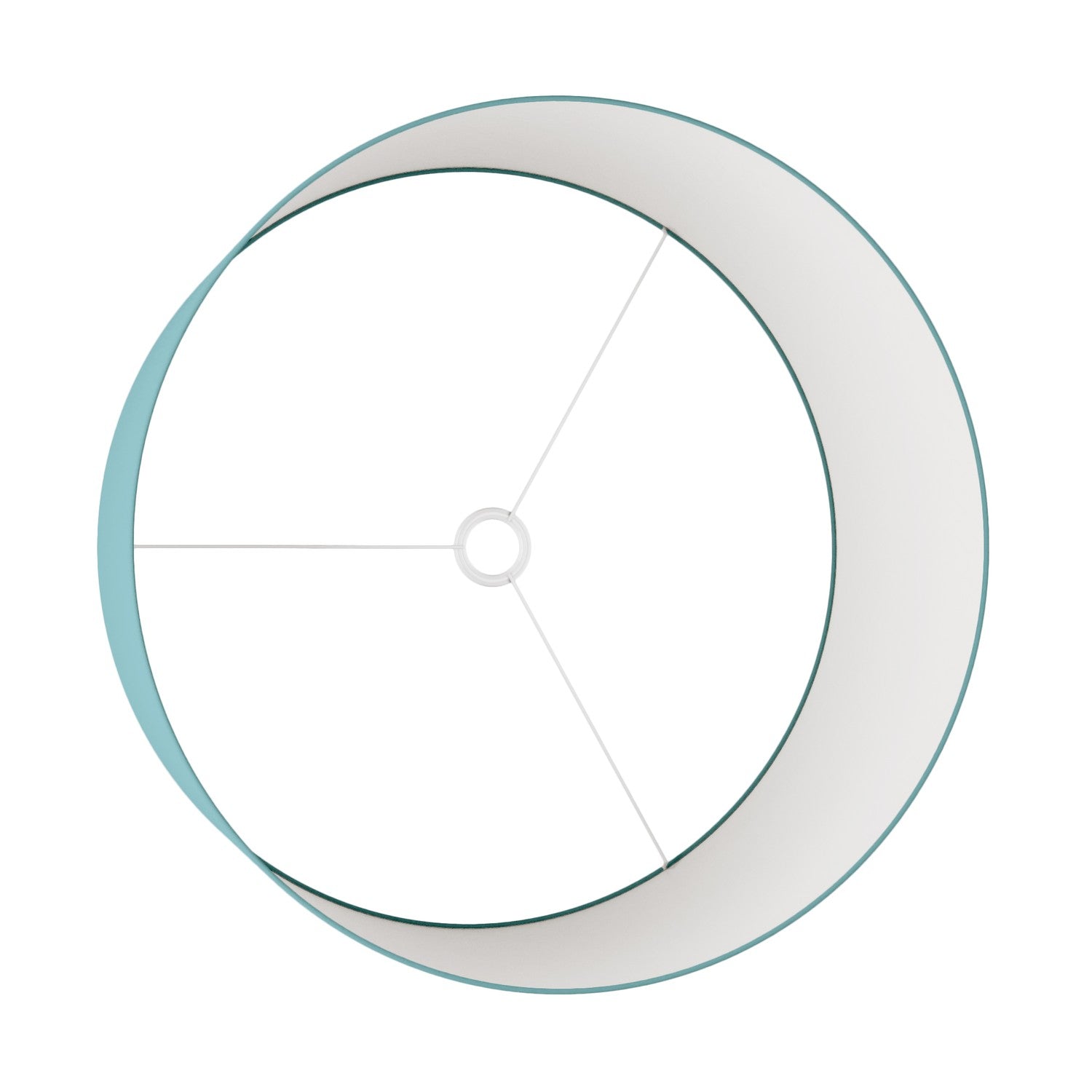 Paralume Cilindro XXL in tessuto con attacco E27 - Made in Italy - Teletta Verde Dubbio