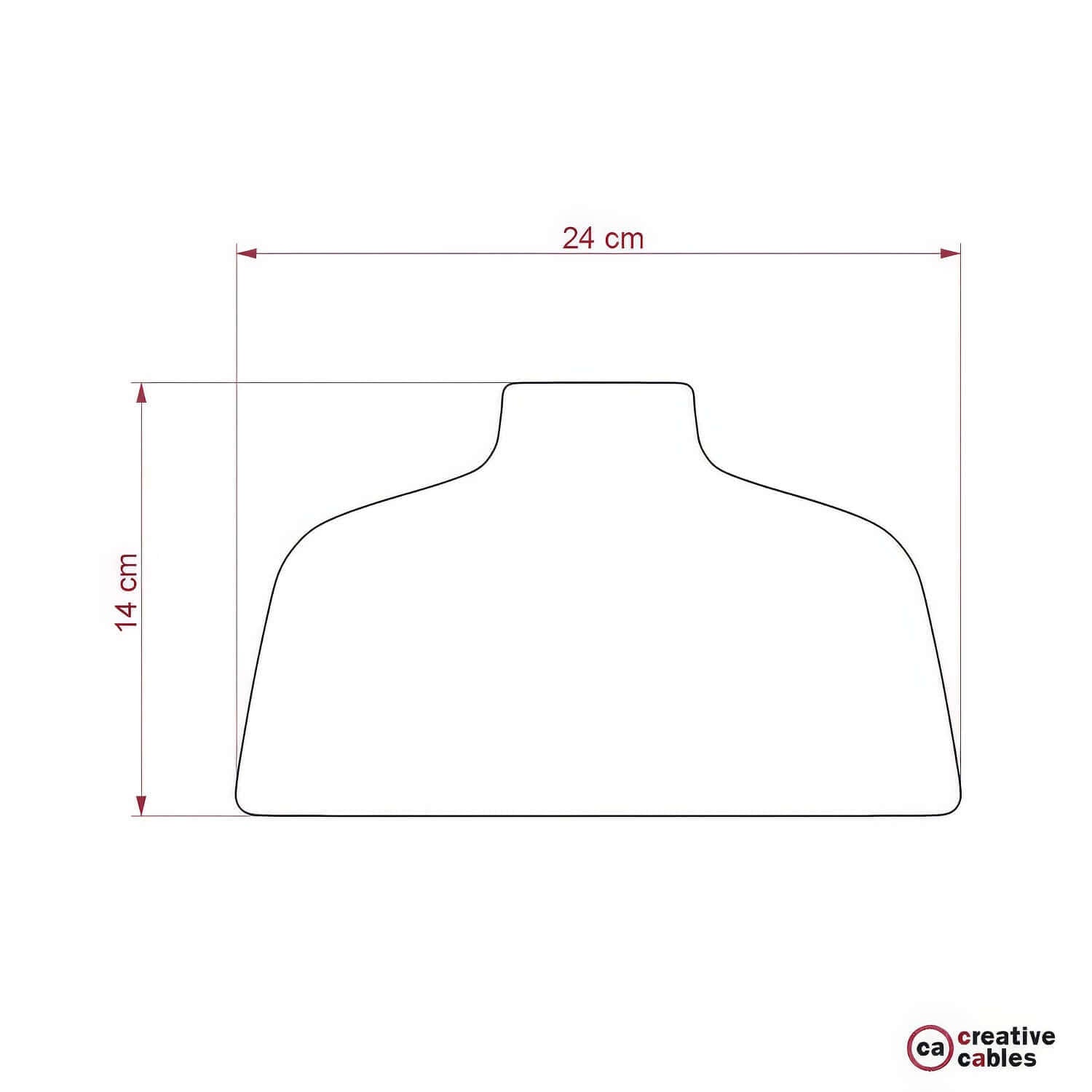 Paralume Coppa in ceramica, collezione Materia - Made in Italy - Lavagna