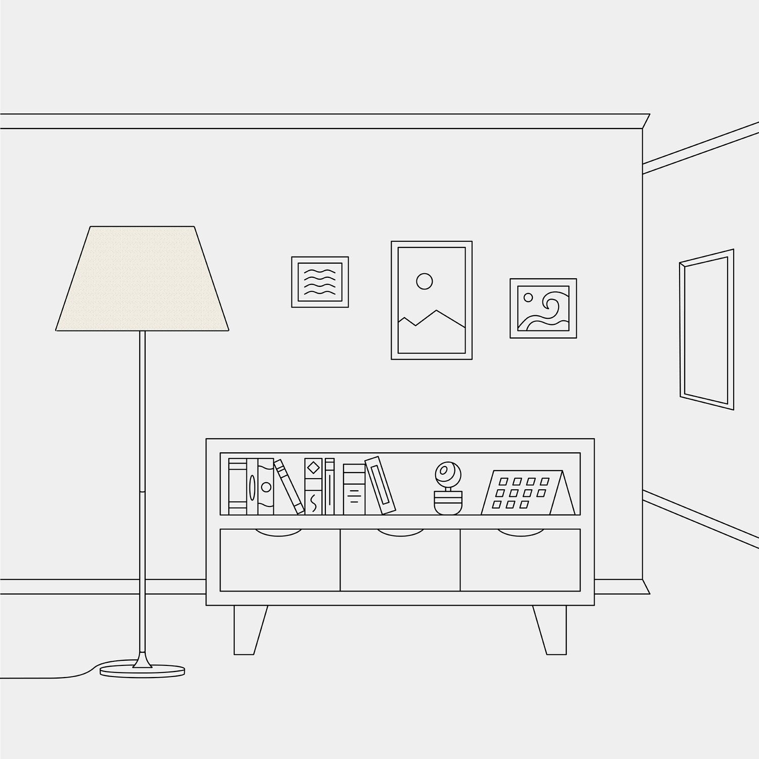 Paralume Impero L per lampada da tavolo o applique con attacco E27 - Made in Italy - Juta Chiara