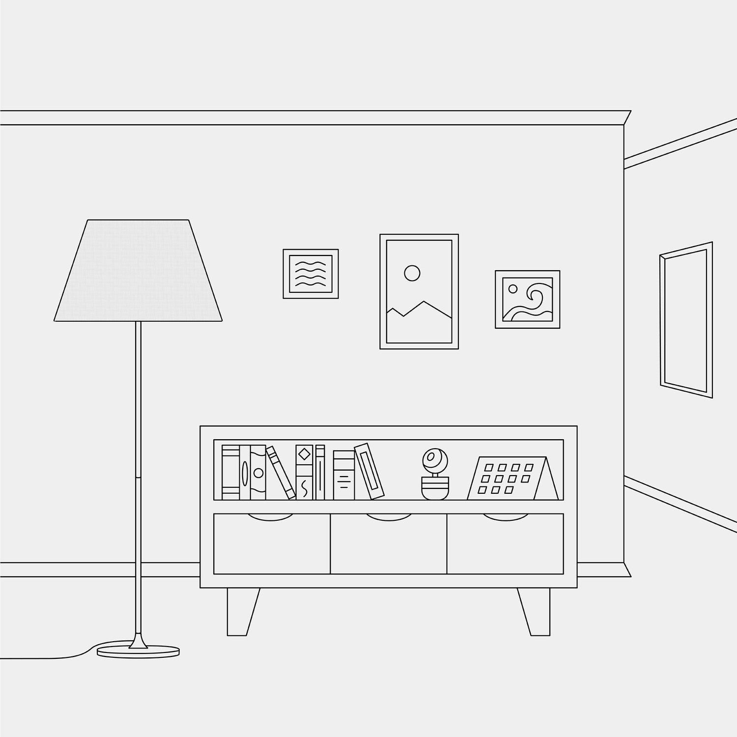 Paralume Impero L per lampada da tavolo o applique con attacco E27 - Made in Italy - Lino Crudo