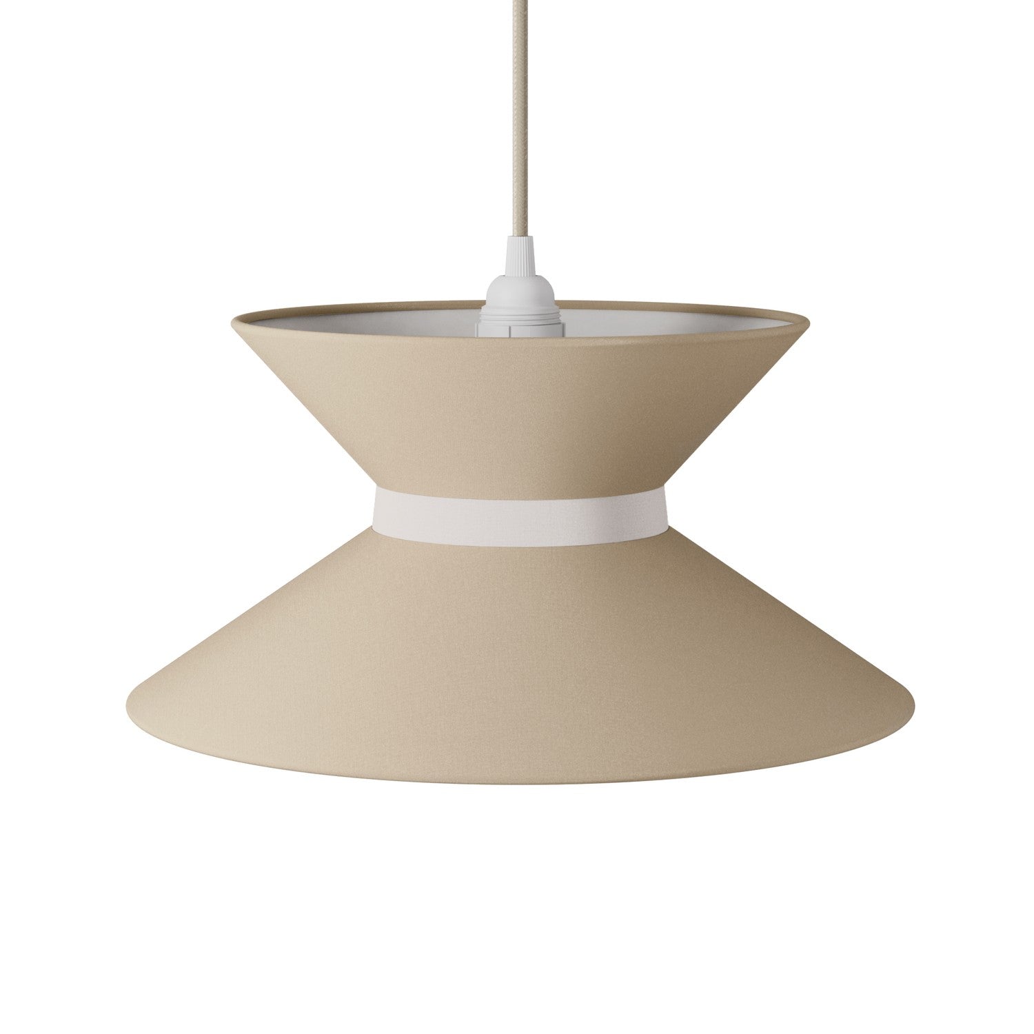 Paralume in tessuto Clessidra Arenal tortora - Made in Italy Arenal sabbia