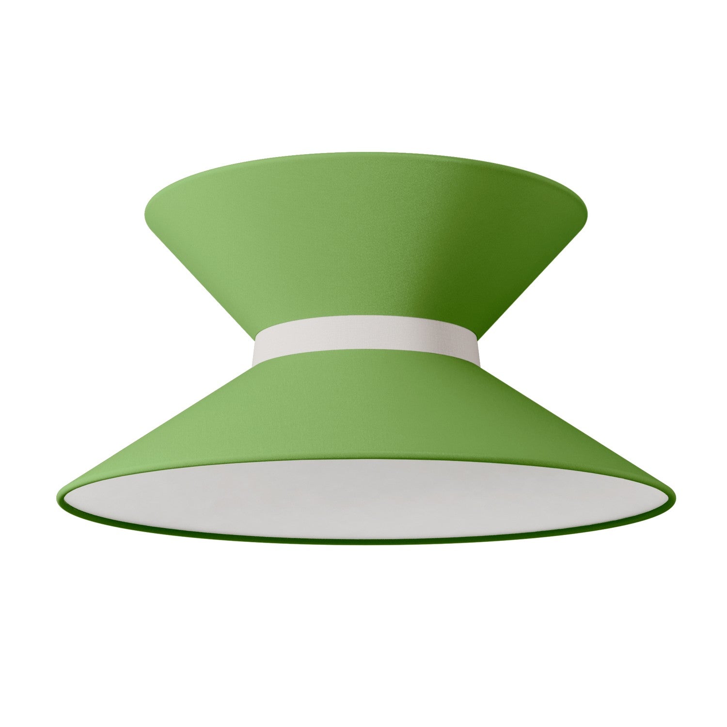 Paralume in tessuto Clessidra Cinette verde pistacchio - Made in Italy Arenal sabbia